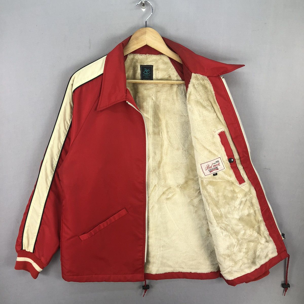 Redmoon Vintage 90’s Red Moon Sherpa Lining Zipper Jacket Size US M / EU 48-50 / 2 - 5 Thumbnail