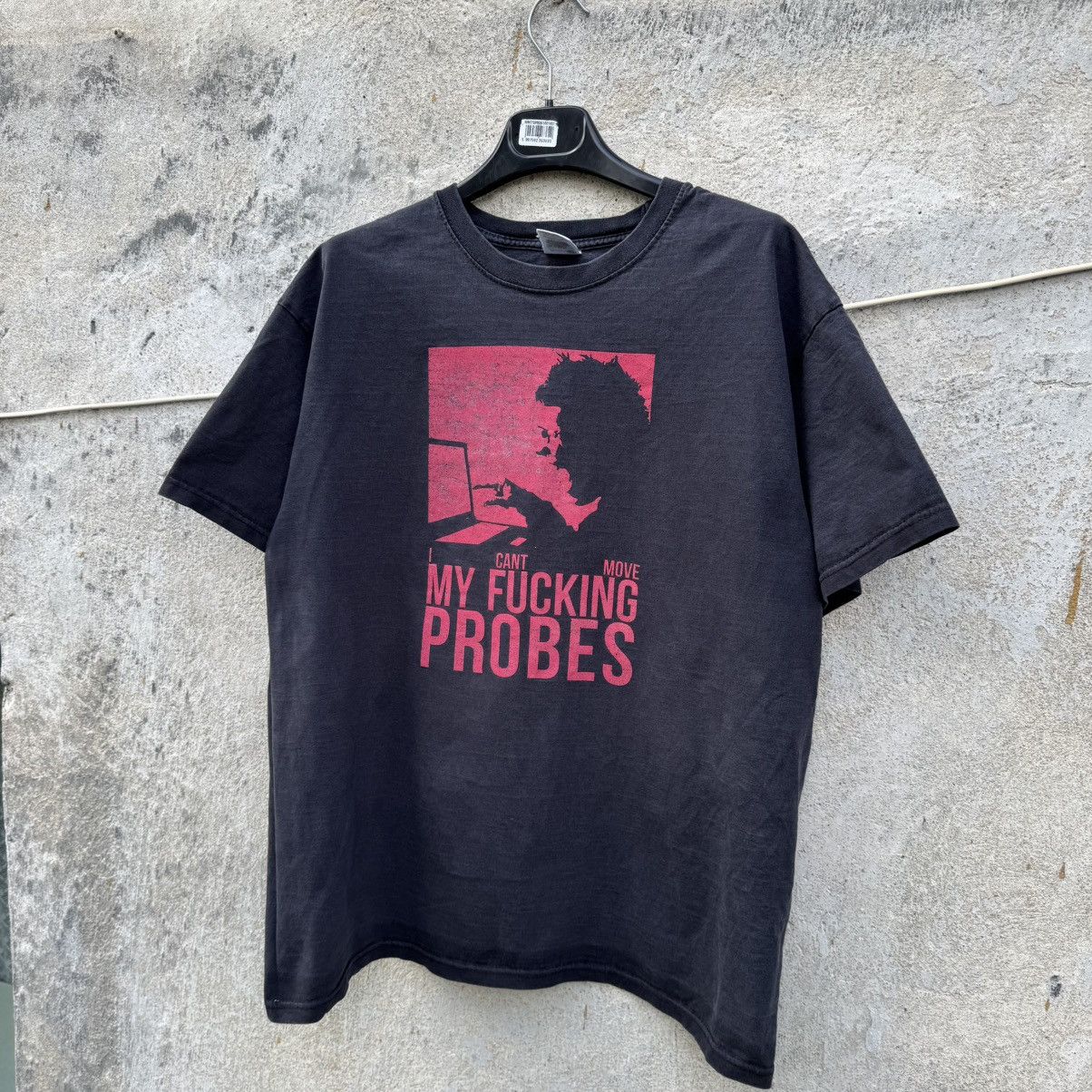 Band Tees Vtg I cant move my fucking probes Washed Tee trainspotting Size US L / EU 52-54 / 3 - 3 Thumbnail