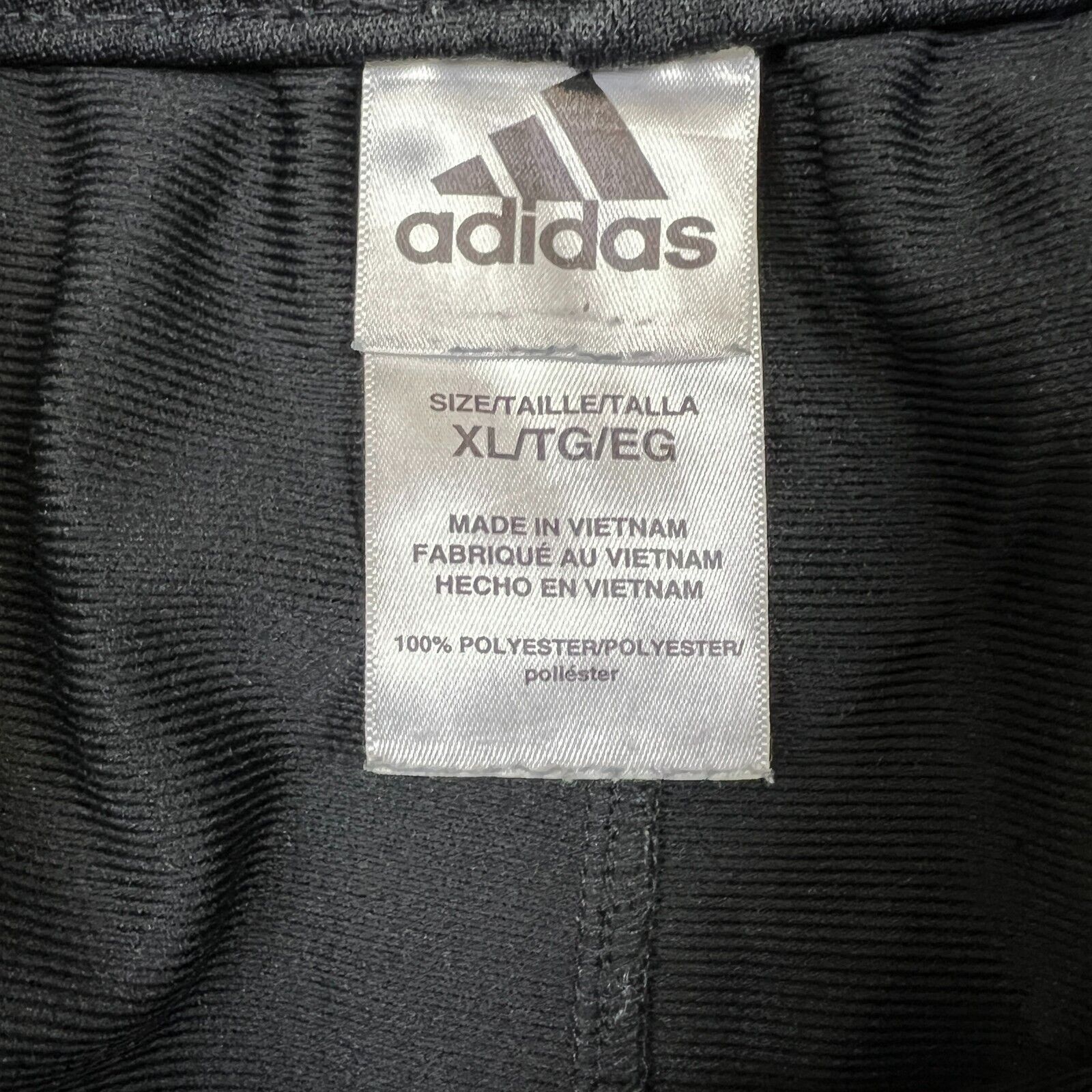 Adidas × Vintage Adidas Track Pants XL Stripes Spell Out Athletic Gym Jogger Size US 29 - 5 Thumbnail