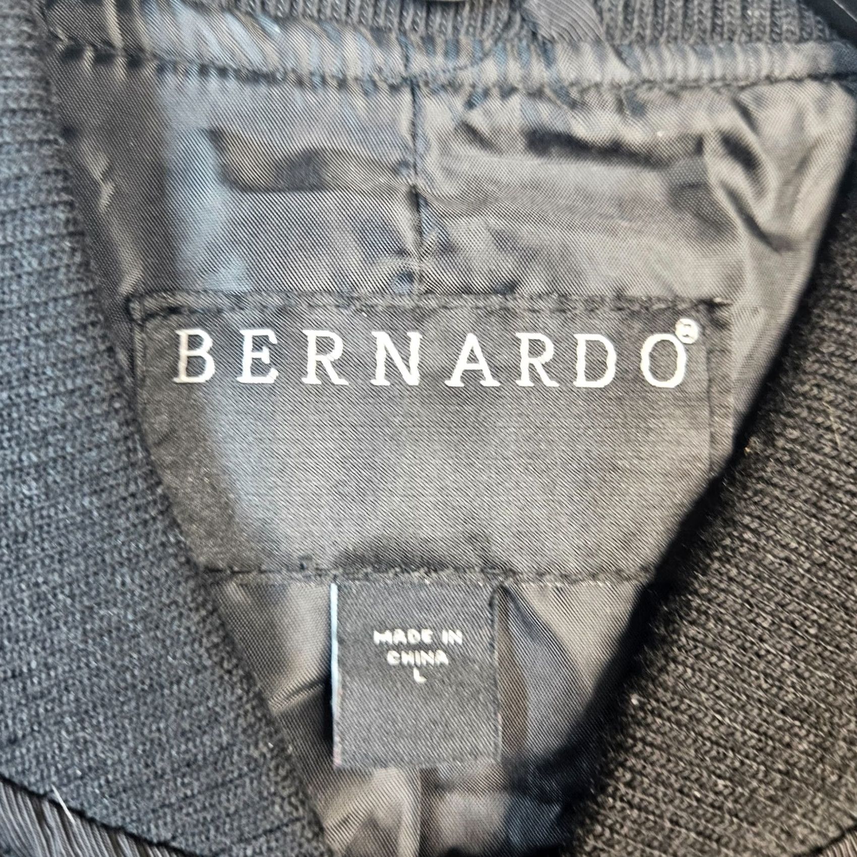 Vintage Bernardo Men's Jacket Full Zip Bomber Style Lining Black Regular Fit Size L Size US L / EU 52-54 / 3 - 7 Thumbnail