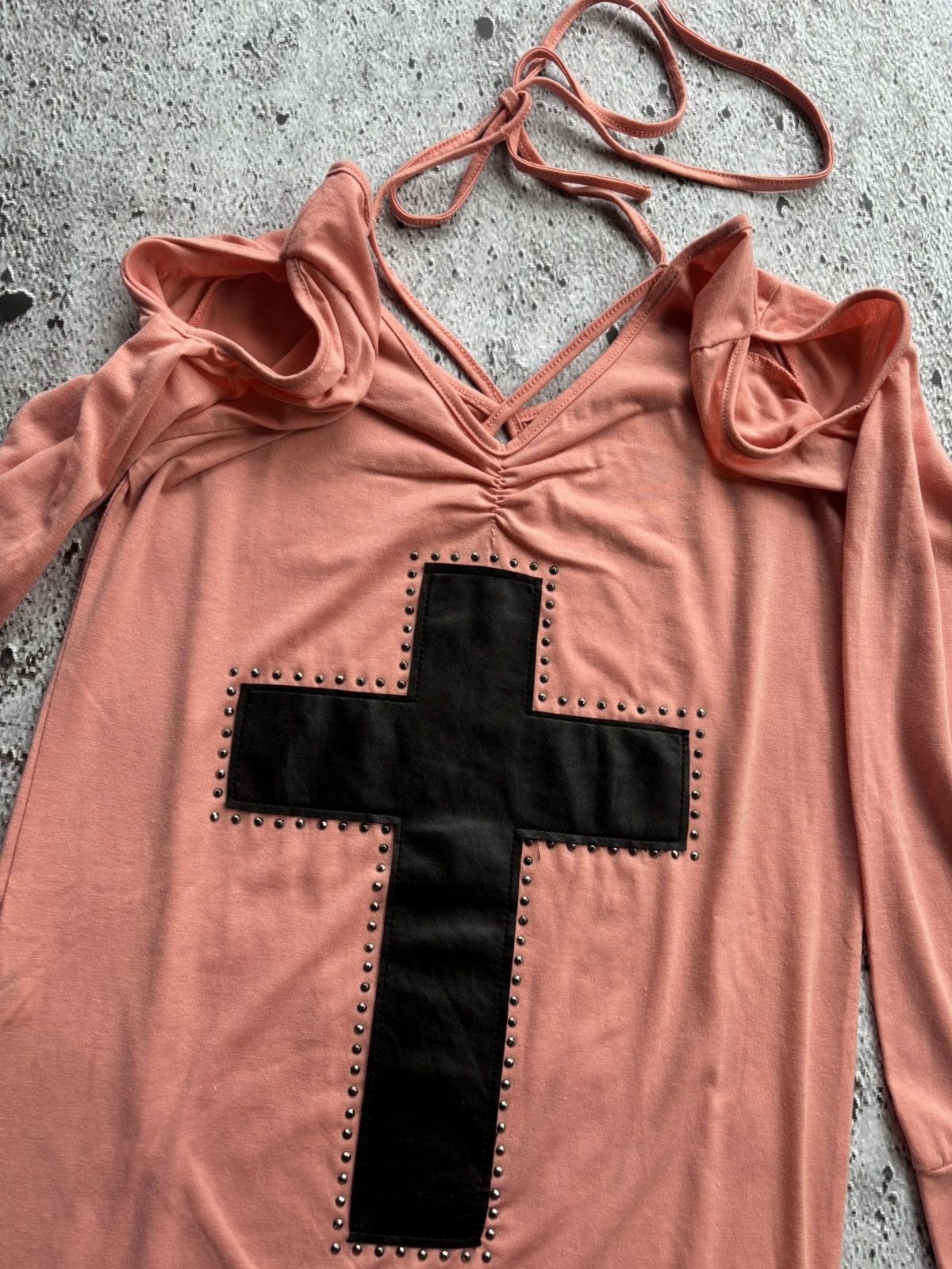Hysteric Glamour Y2k Skimmy Lip Studded Womn's Longsleeve Size ONE SIZE - 2 Thumbnail