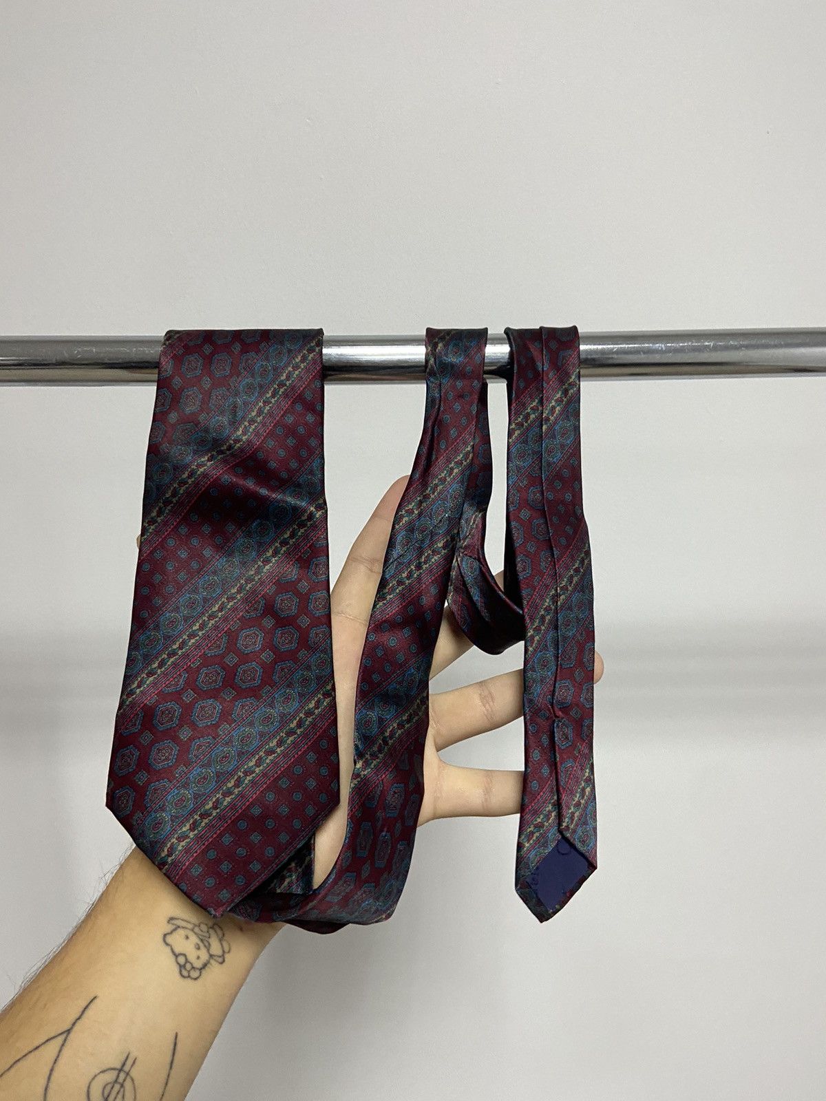 Christian Dior Monsieur × Vintage Christian Dior Monsieur Tie Vintage Luxury Logo Silk Size ONE SIZE - 3 Thumbnail