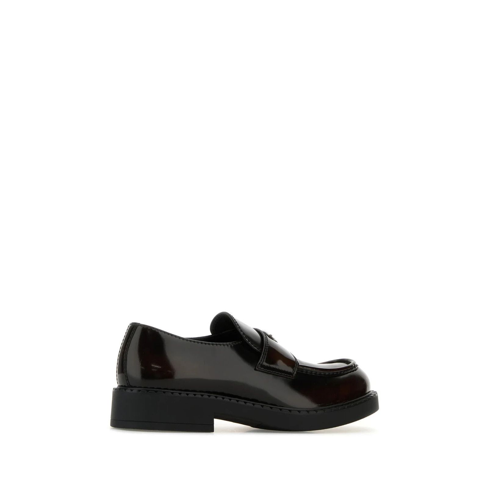 Prada PRADA Chocolate Dark Brown Leather Loafers New And Authentic Size US 10.5 / EU 43-44 - 3 Thumbnail