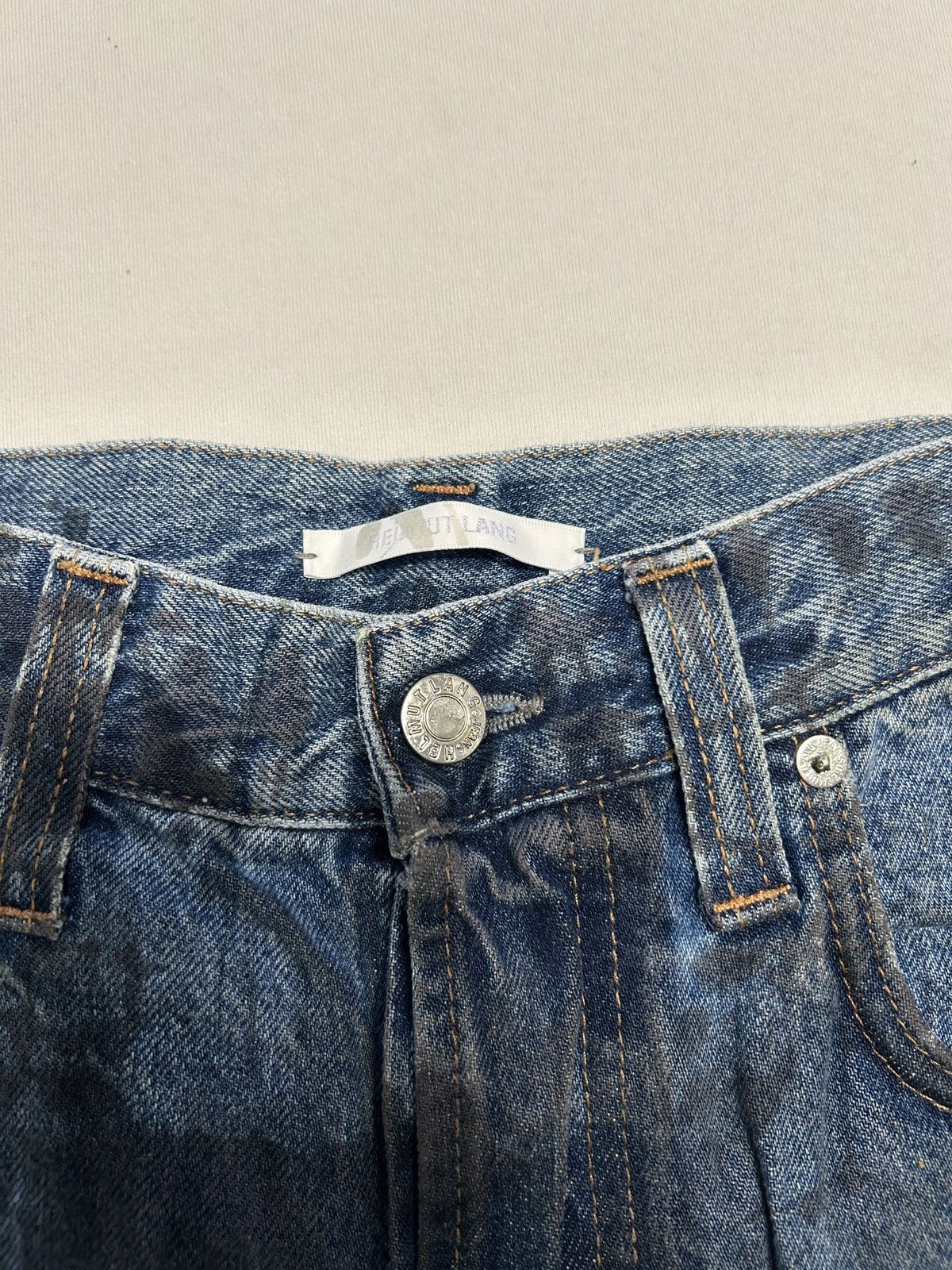 Helmut Lang SS2018 Distressed Marble Wash Denim Size US 29 - 6 Thumbnail