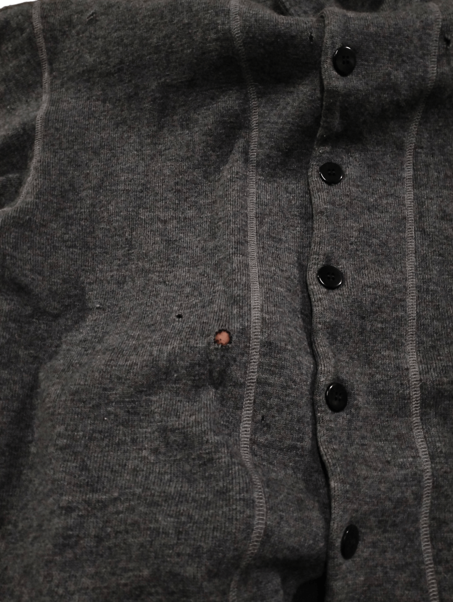 Yohji Yamamoto Vintage Yohgi Yamamoto Signature Wool Jacket Distressed Size US M / EU 48-50 / 2 - 18 Thumbnail