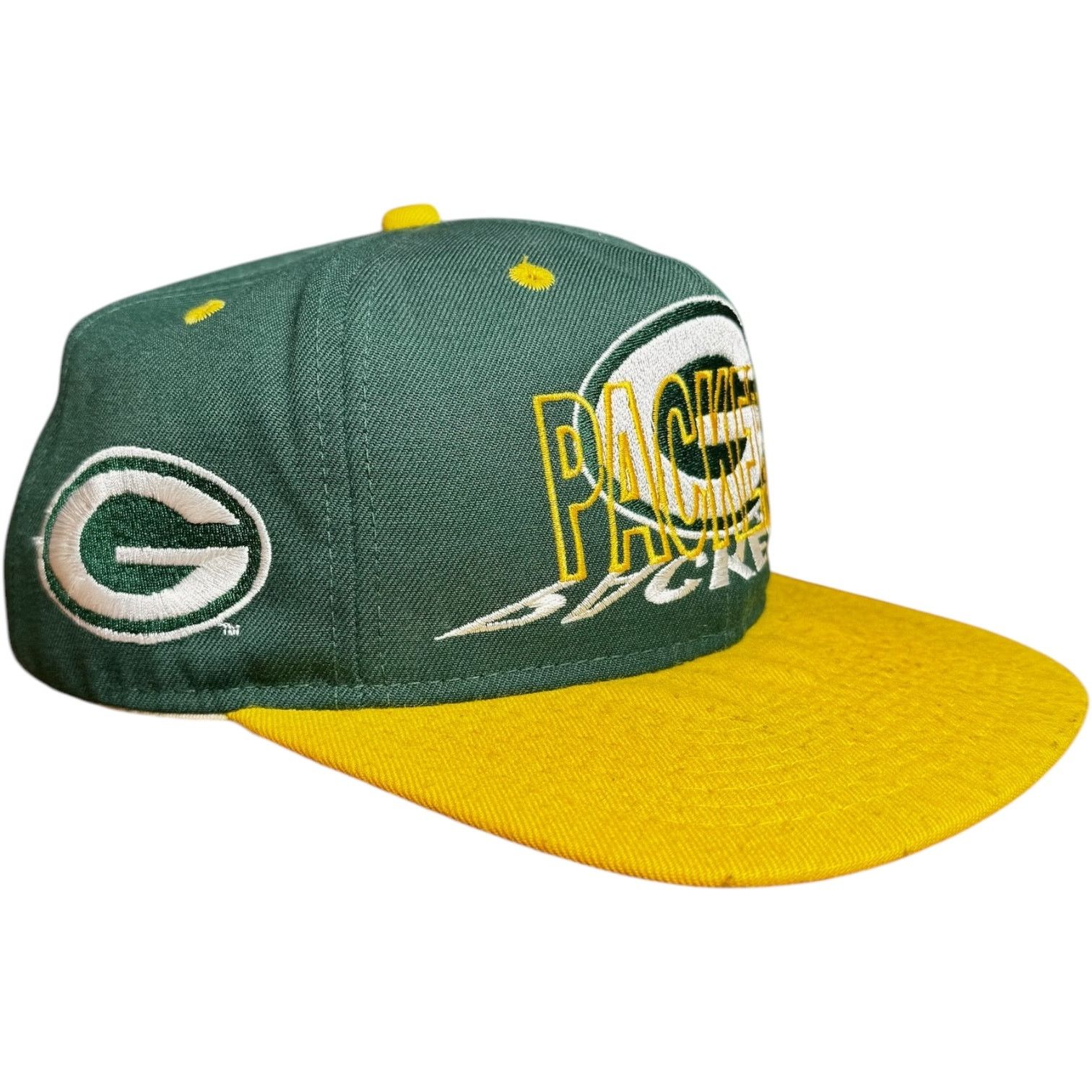 Vintage Vintage Green Bay Packers Snapback Hat Size ONE SIZE - 3 Thumbnail