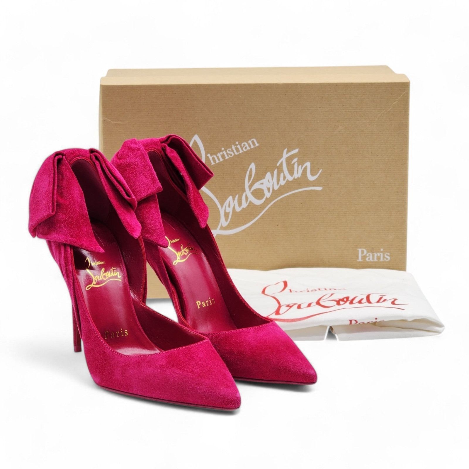 Christian Louboutin Rabakate Pumps 100mm - Suede - Pink - 36 5.5US $995 Size US 6 / IT 36 - 7 Thumbnail