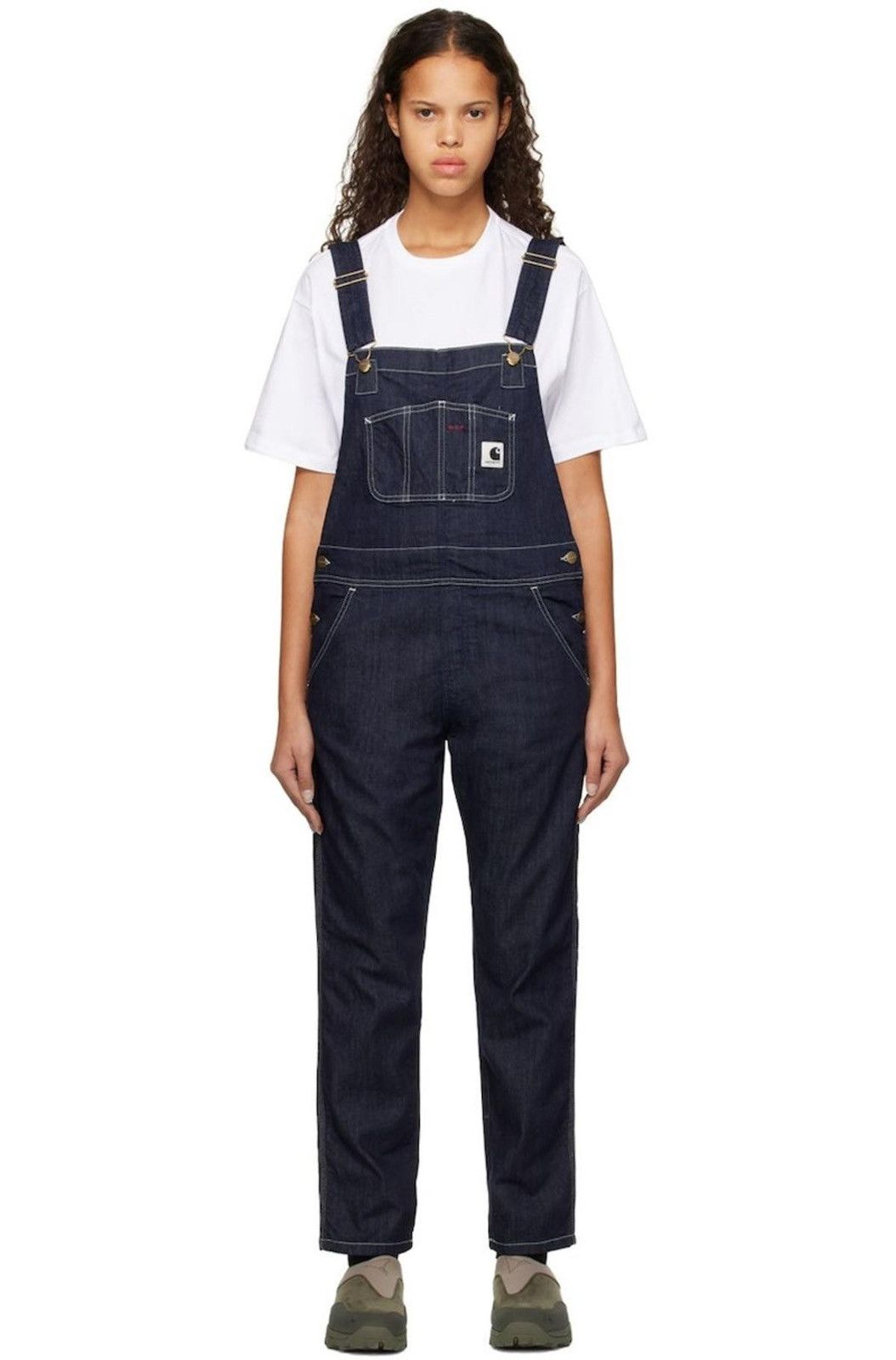 Carhartt Wip Carhartt WIP Womens Blue Rinsed Denim Bib Overalls S Size 27" / US 4 / IT 40 - 14 Thumbnail