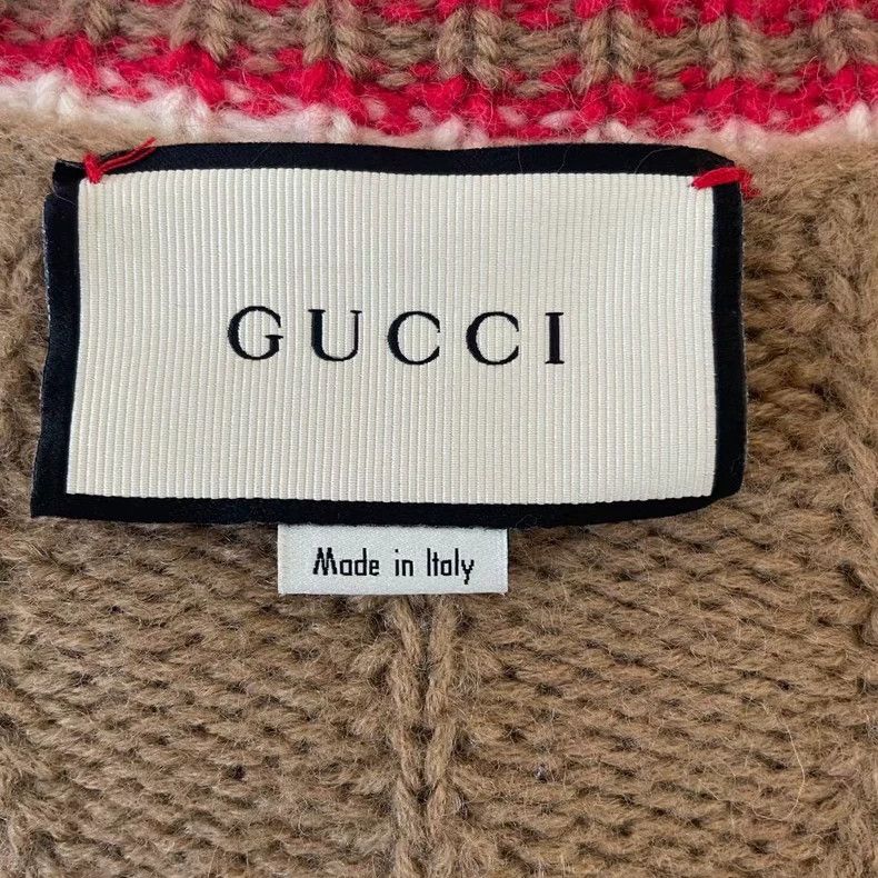 Gucci Gucci Coarse woven wool cardigan sweater 2502-Nextarrow Size US L / EU 52-54 / 3 - 3 Thumbnail