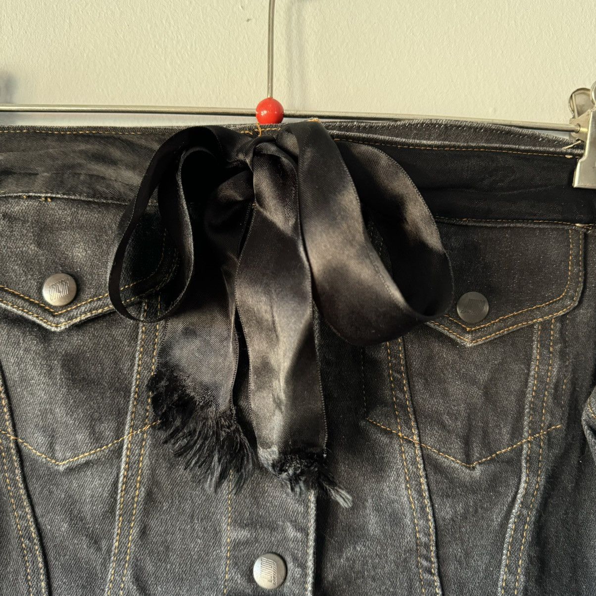 Jean Paul Gaultier Vintage 90s Gaultier Junior Off Shoulder Jacket Denim Top Size M / US 6-8 / IT 42-44 - 6 Thumbnail