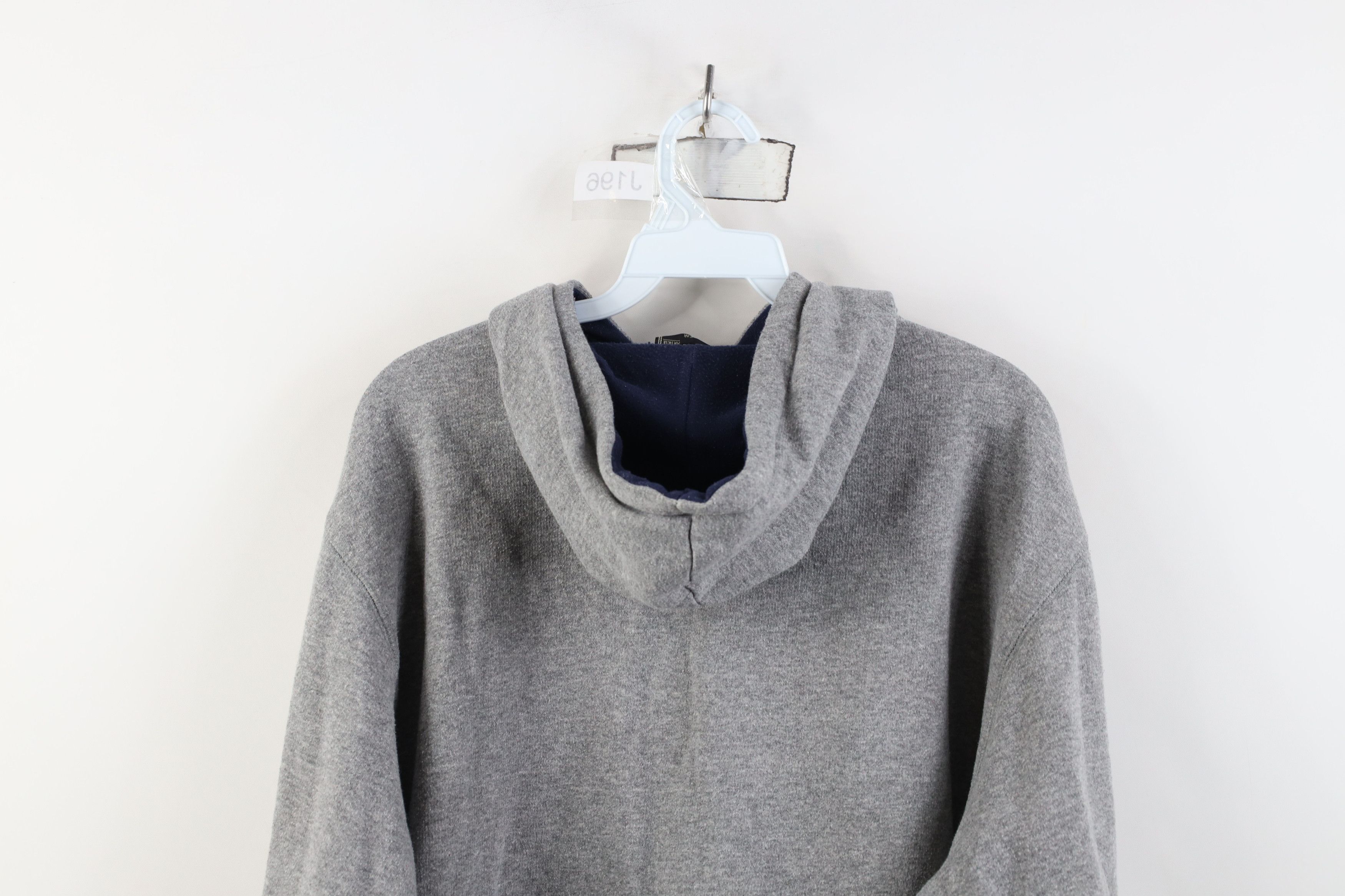 Vintage Vintage 90s Streetwear Fit Hoodie Sweatshirt Heather Gray Size XL / US 12-14 / IT 48-50 - 13 Thumbnail