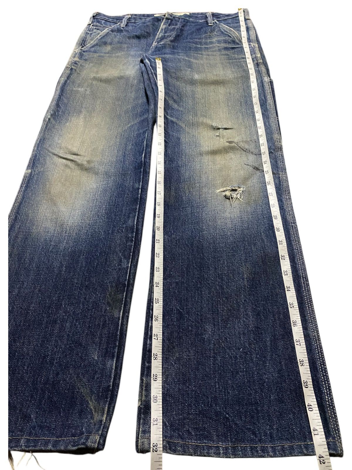 POST ARCHIVE FACTION (PAF) Size 34 Gap Mud Wash Multipocket Distressed Baggy Jeans Size US 34 / EU 50 - 17 Thumbnail