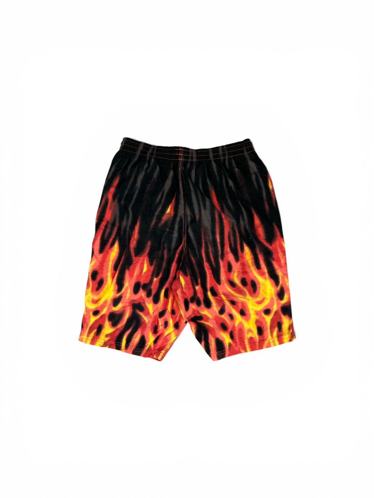Japanese Brand Vintage Airwalk Flame Graphic Mesh Shorts - Streetwear Size US 32 / EU 48 - 4 Thumbnail