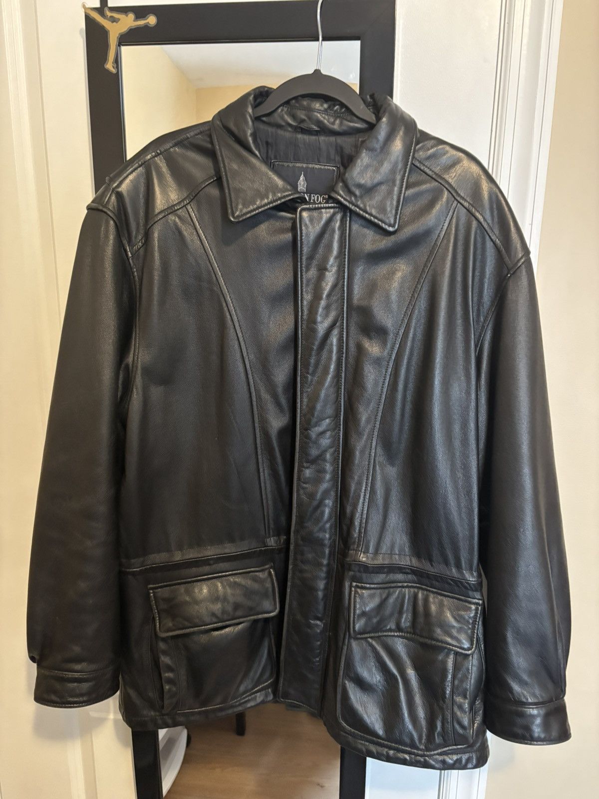 London Fog London fog leather jacket | Grailed