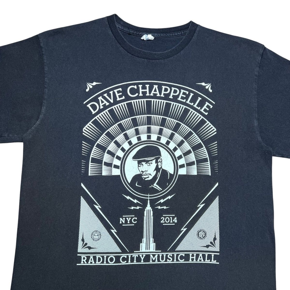 Rap Tees 2014 Dave Chappelle Tour OBEY Radio City Music Hall T-Shirt Size US L / EU 52-54 / 3 - 5 Thumbnail