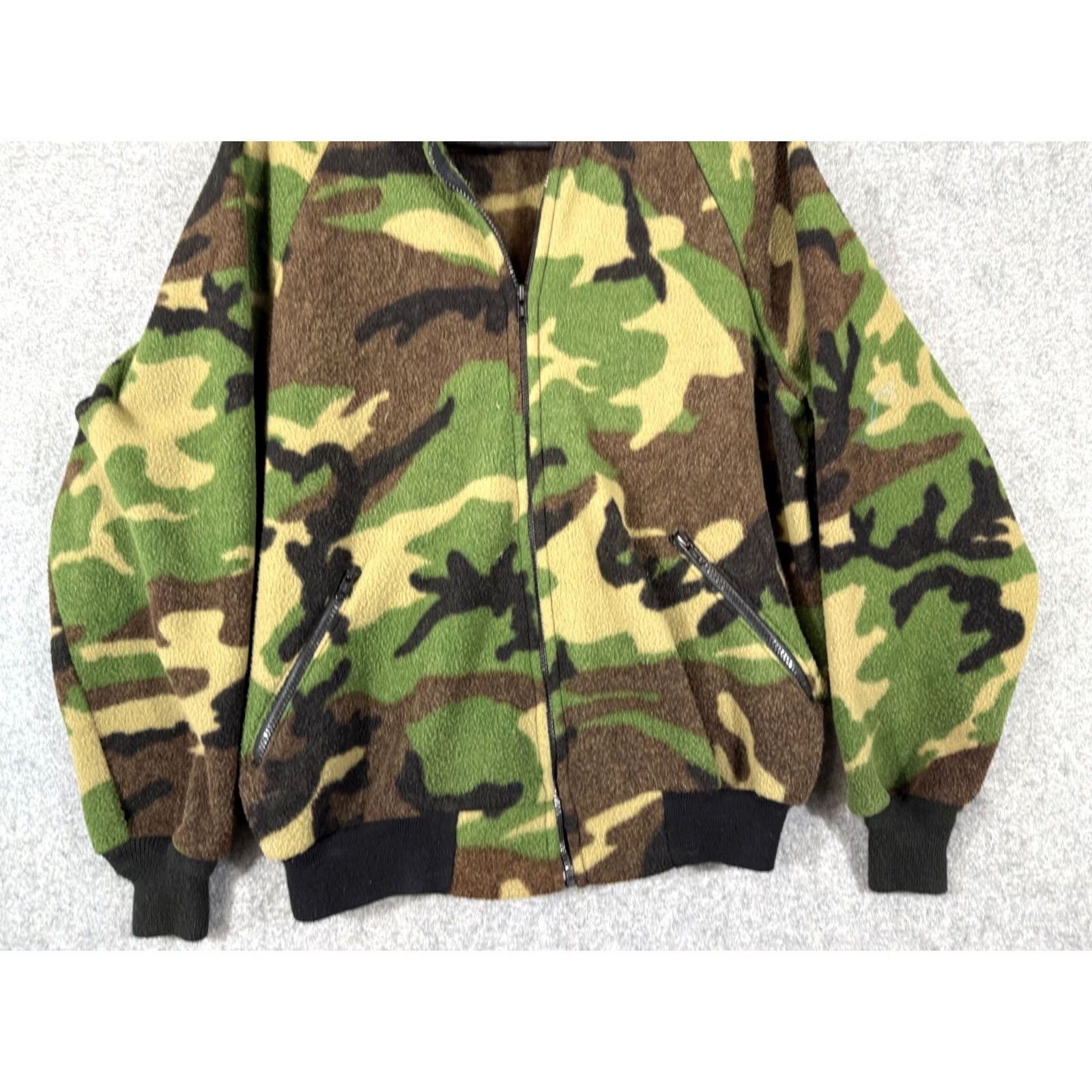 Rails Famous Trails Fleece Jacket Mens L Green Brown Camo Full Zip USA Made Vintage Size US L / EU 52-54 / 3 - 5 Thumbnail