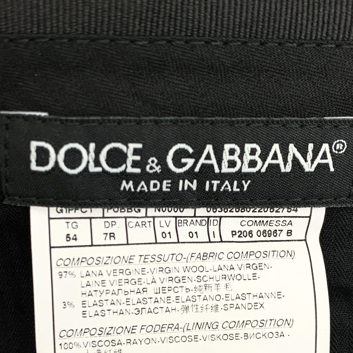 Dolce & Gabbana Dolce & Gabbana Black Wool Casual Suit Trousers K26WX Size US 38 / EU 54 - 5 Thumbnail