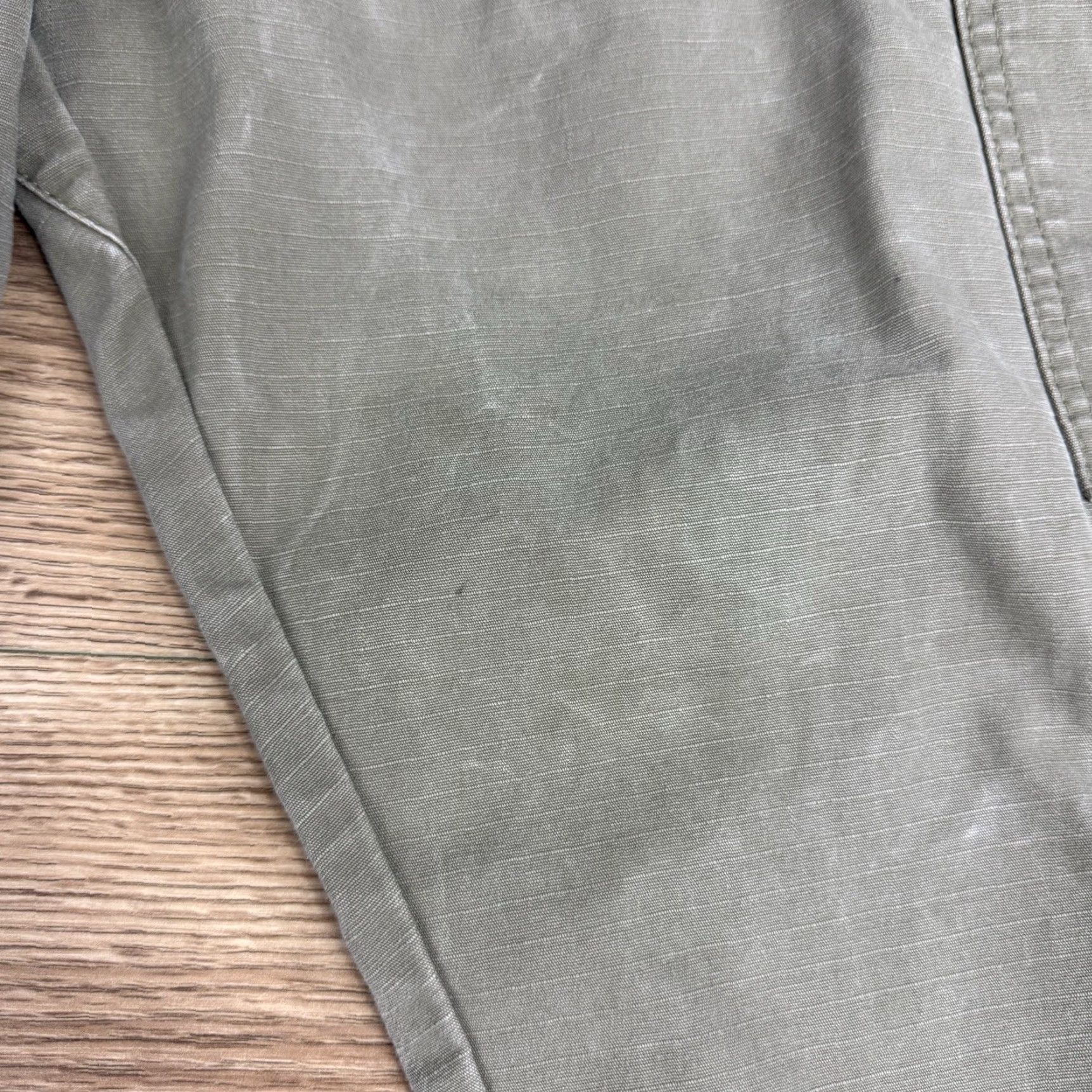 Wrangler VINTAGE Wrangler Riggs Canvas Double Knee Cargo Pants Green Y2K Carpenter 38x30 Mens Size US 38 / EU 54 - 3 Thumbnail