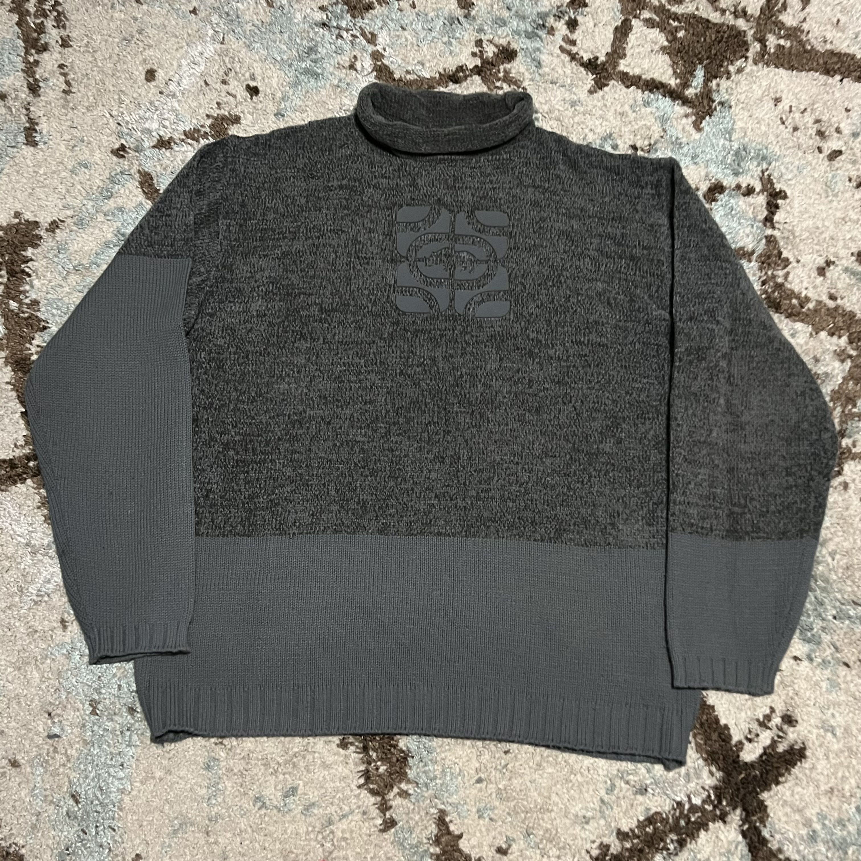 Ecko Unltd. Vintage Ecko Unltd Knit Sweater Size XL Gray Logo Y2K Size US XL / EU 56 / 4 - 1 Thumbnail