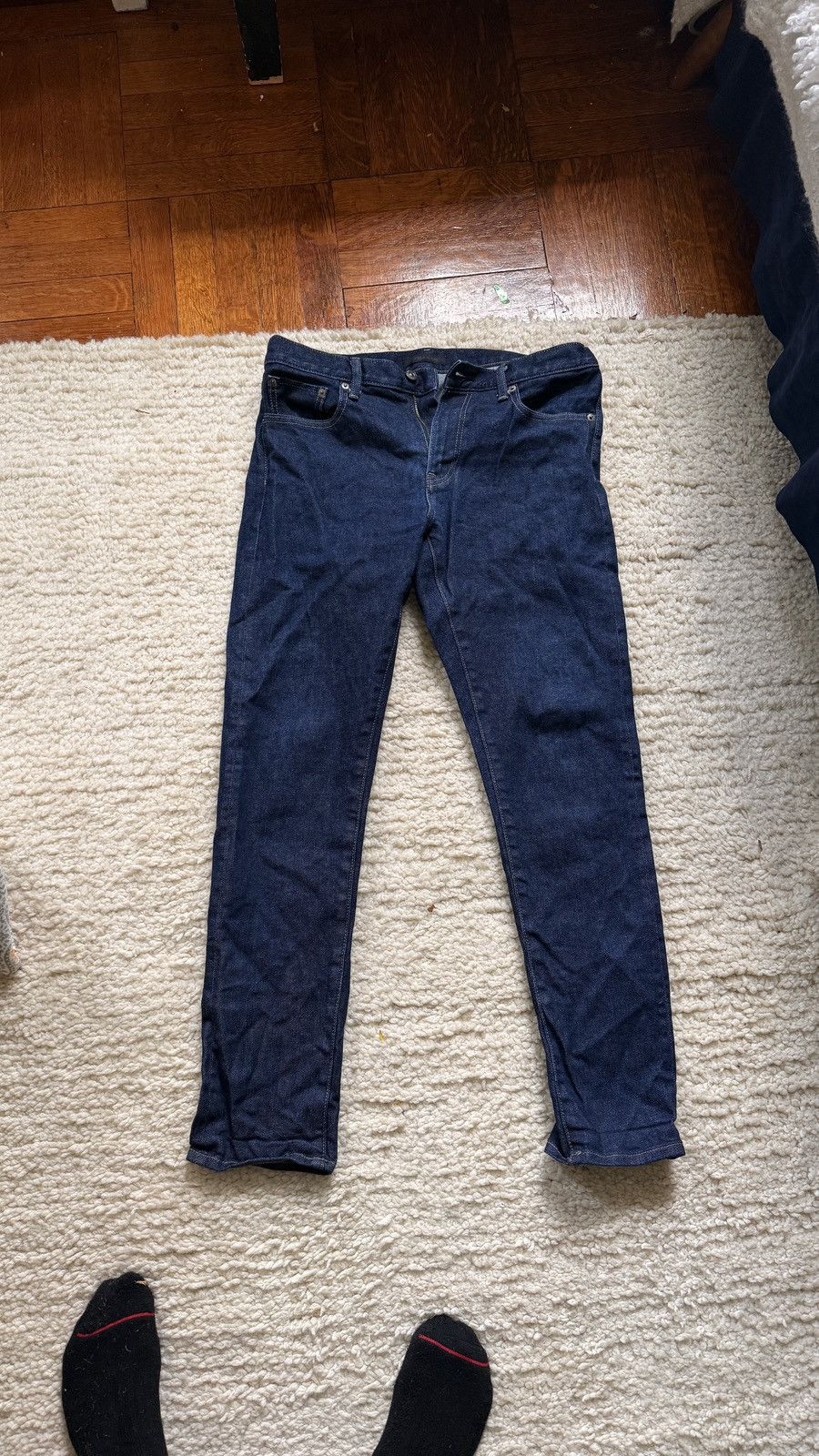 Uniqlo Uniqlo slim fit raw denim Size US 32 / EU 48 - 1 Thumbnail