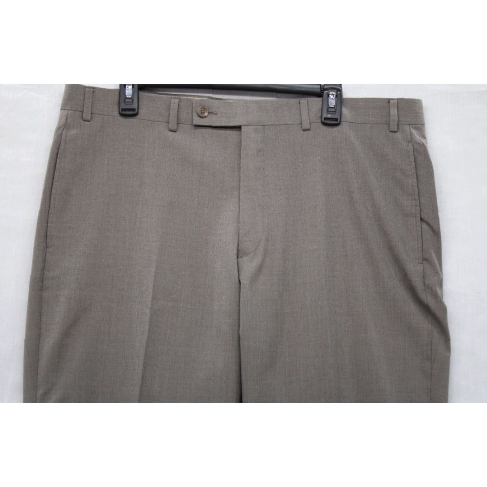 Ralph Lauren Lauren Ralph Lauren Dress Pants Men's 38x32 Brown Flat Front Business Preppy Size US 38 / EU 54 - 2 Thumbnail