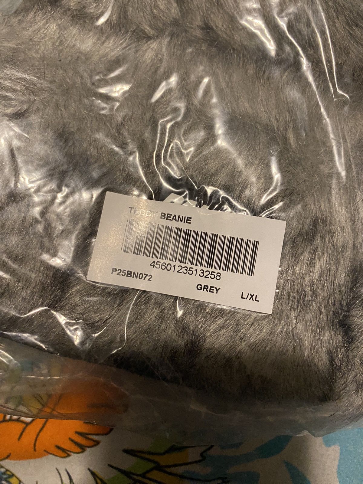 Palace Palace Teddy Beanie Grey L/XL Size ONE SIZE - 4 Thumbnail