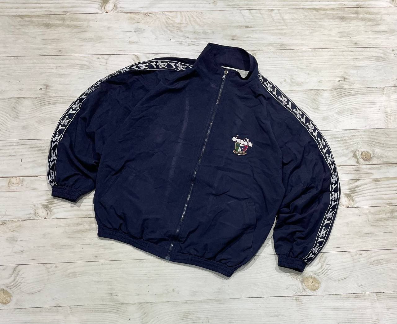 Vintage Diadora Italy 80s 90s Track Jacket Football Soccer