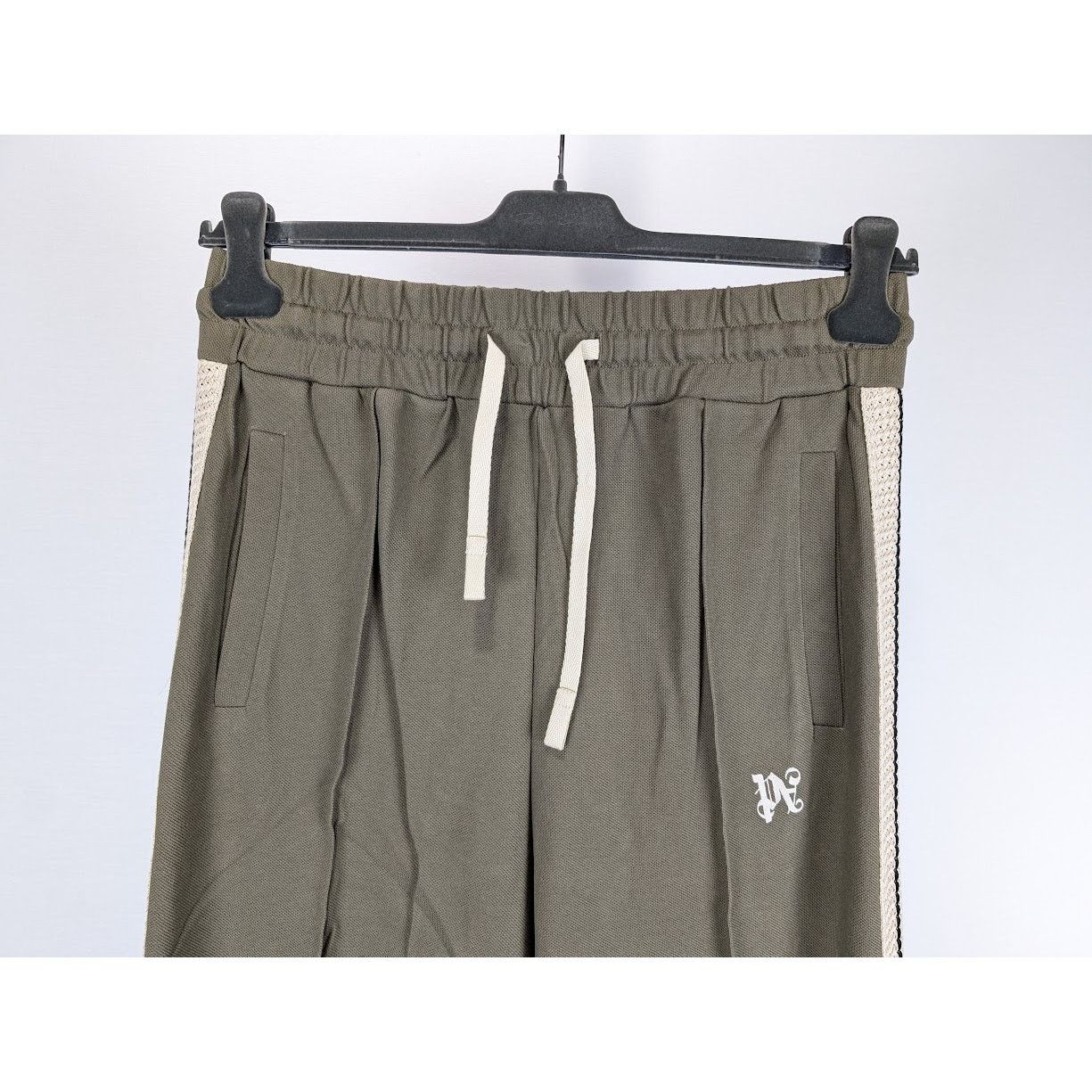 Palm Angels o1rshd1 Monogram Piquet Track Pant in Brown Off White Size US 34 / EU 50 - 5 Thumbnail