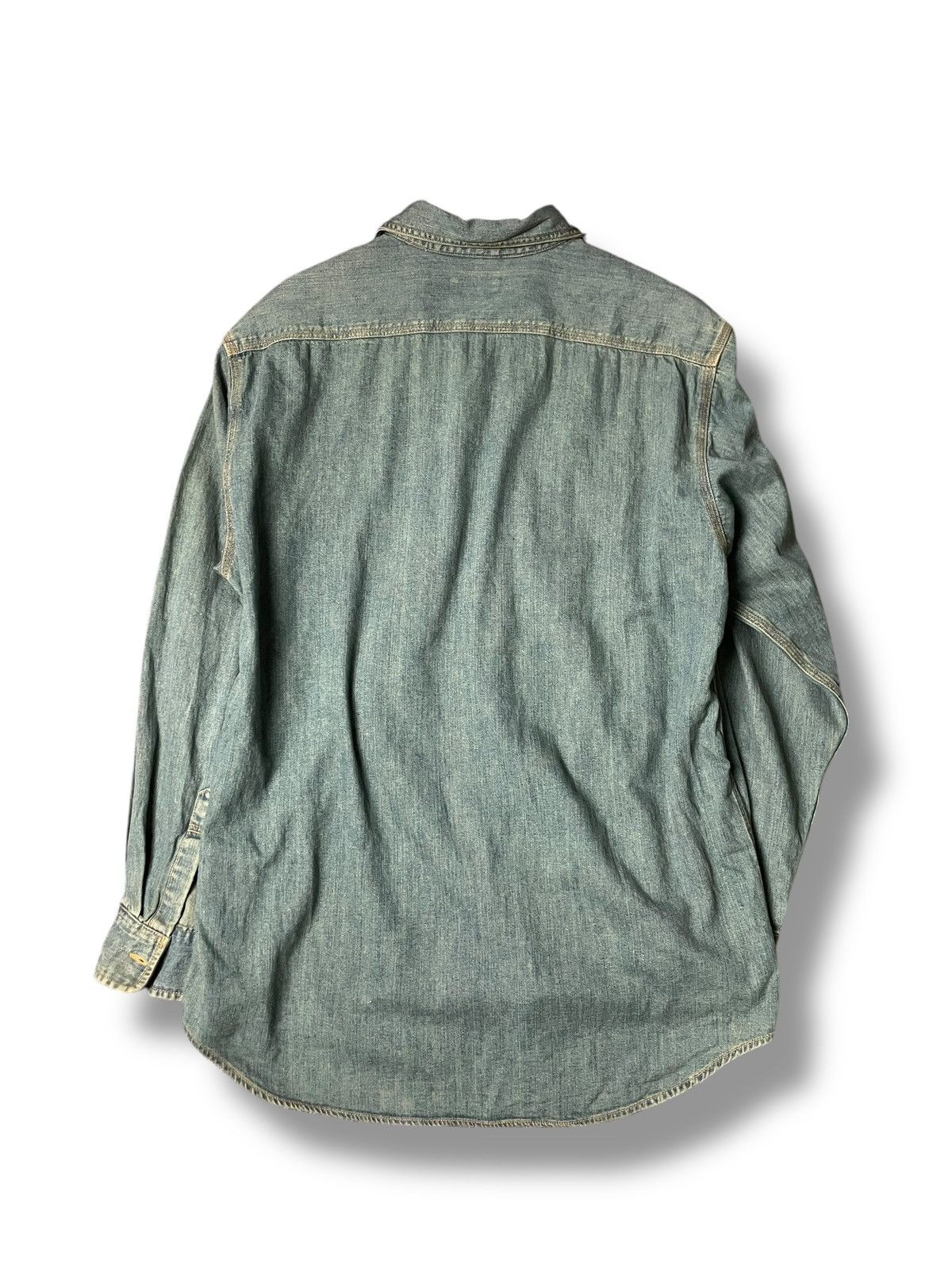 Big John × Japanese Brand × Vintage Vintage Big John Denim Button Up Shirts (72) Size US M / EU 48-50 / 2 - 6 Thumbnail