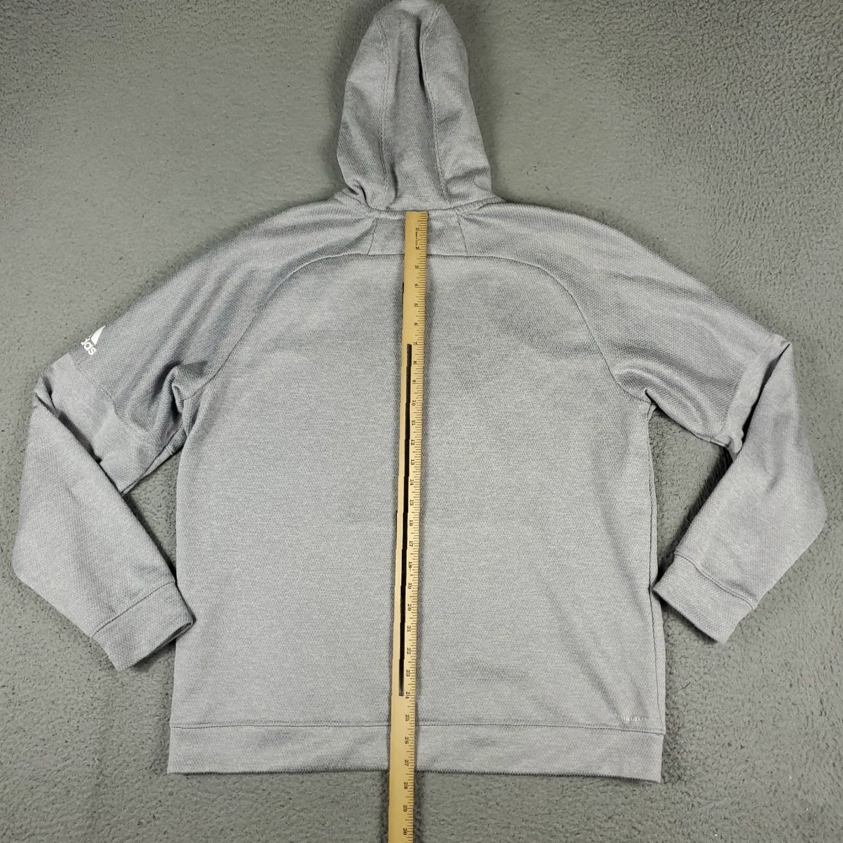 Adidas Adidas Hoodie Mens Size XL Gray Pullover Sweatshirt Knit Mock Neck Logo Pockets All Seasons Sports Size US XL / EU 56 / 4 - 7 Thumbnail