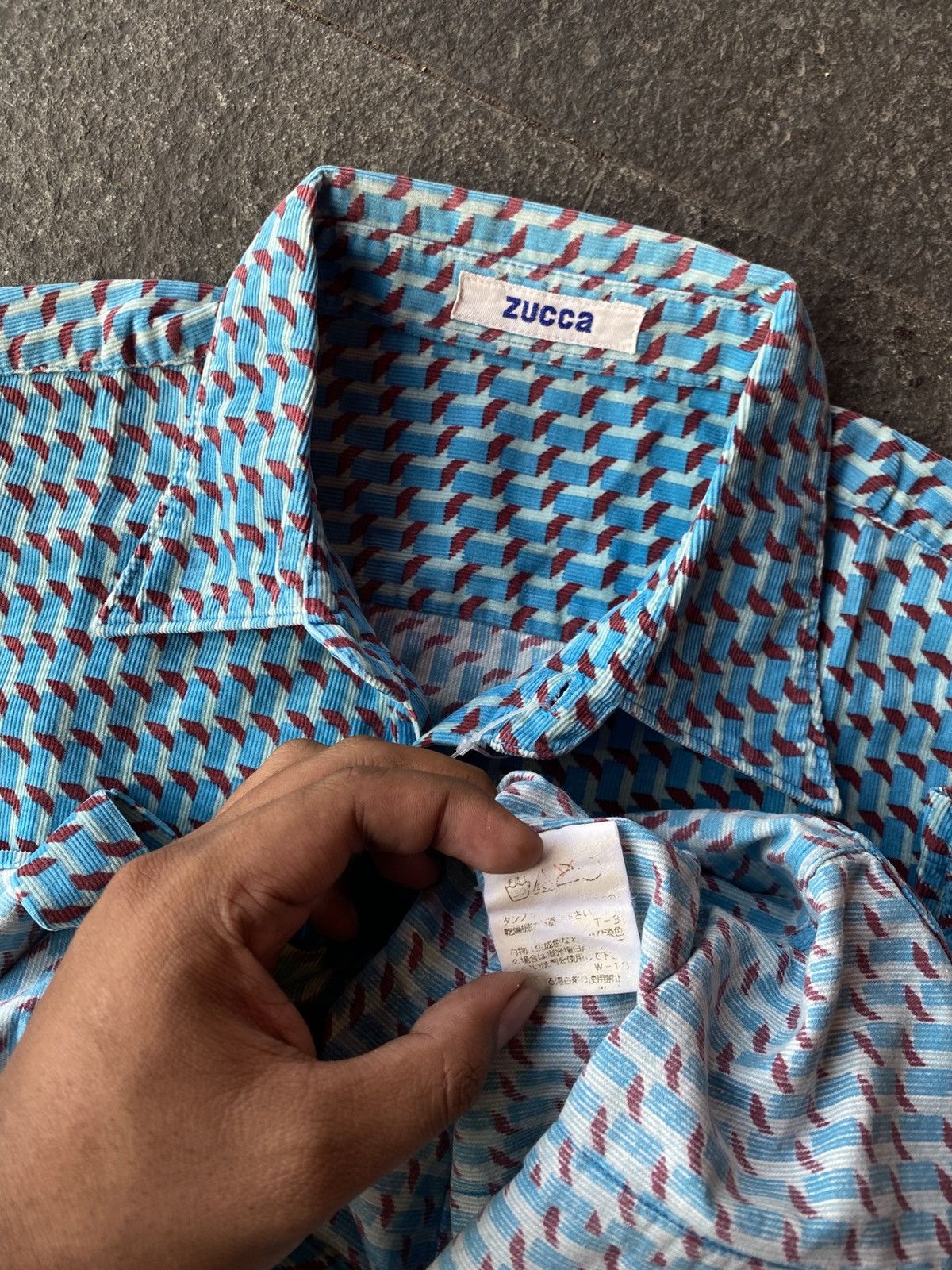 Zucca Zucca monogram corduroy shirts Size US S / EU 44-46 / 1 - 6 Thumbnail