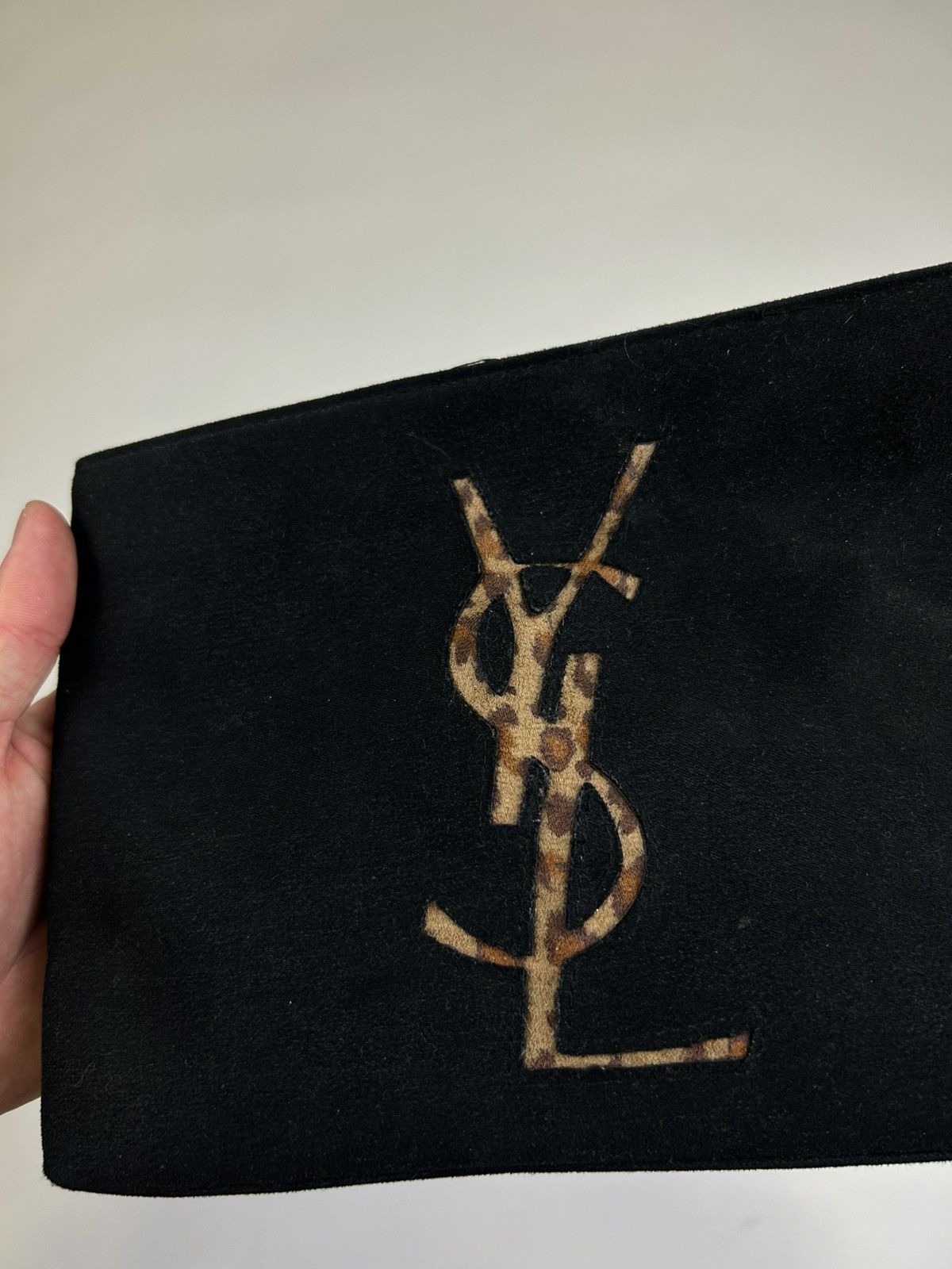 Saint Laurent Paris × Vintage × Yves Saint Laurent Vintage Yves Saint Laurent leopard print clutch bag Size ONE SIZE - 2 Thumbnail
