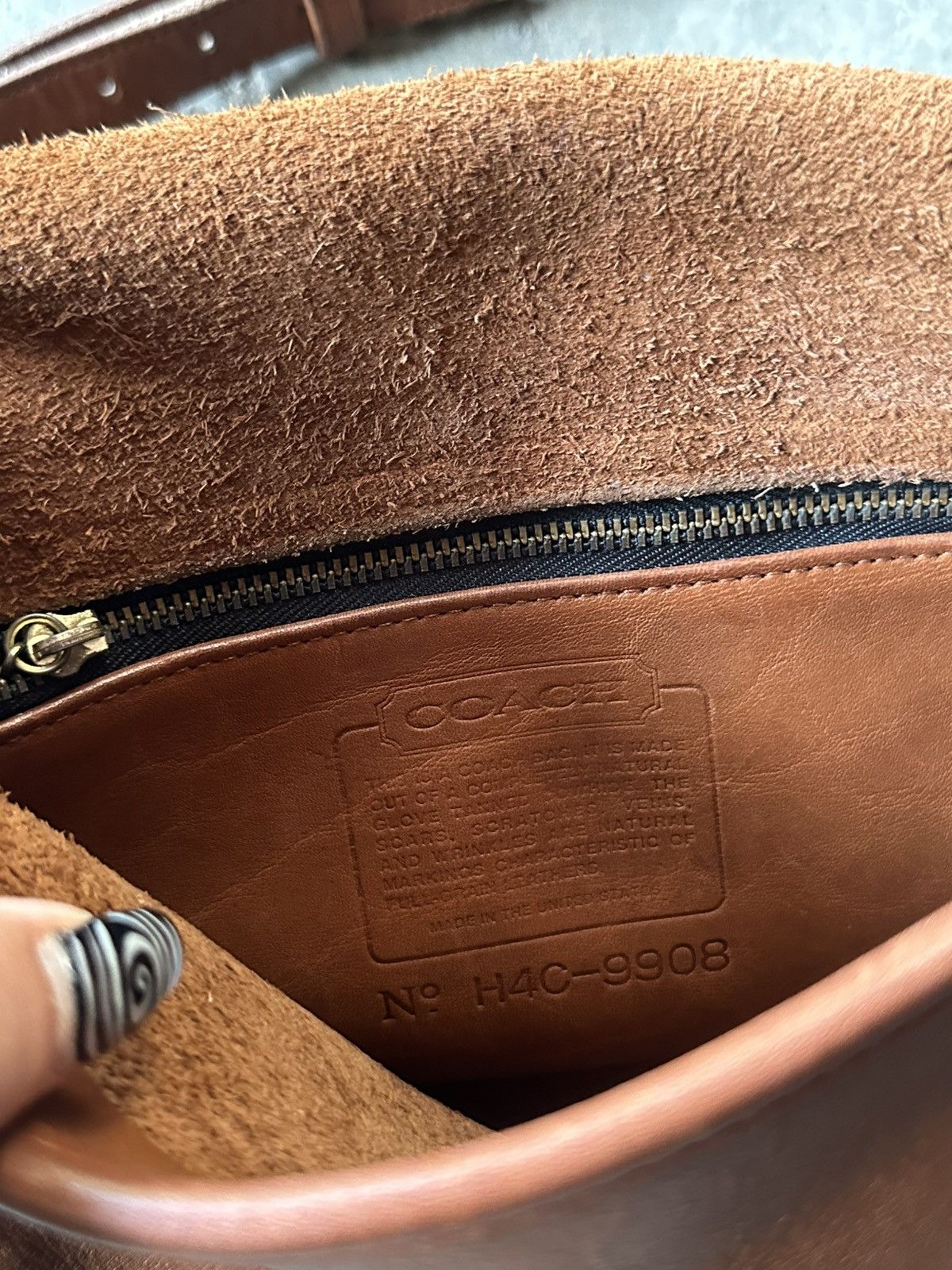 Coach COACH Vintage Willis British Tan Leather Crossbody Bag Size ONE SIZE - 7 Thumbnail