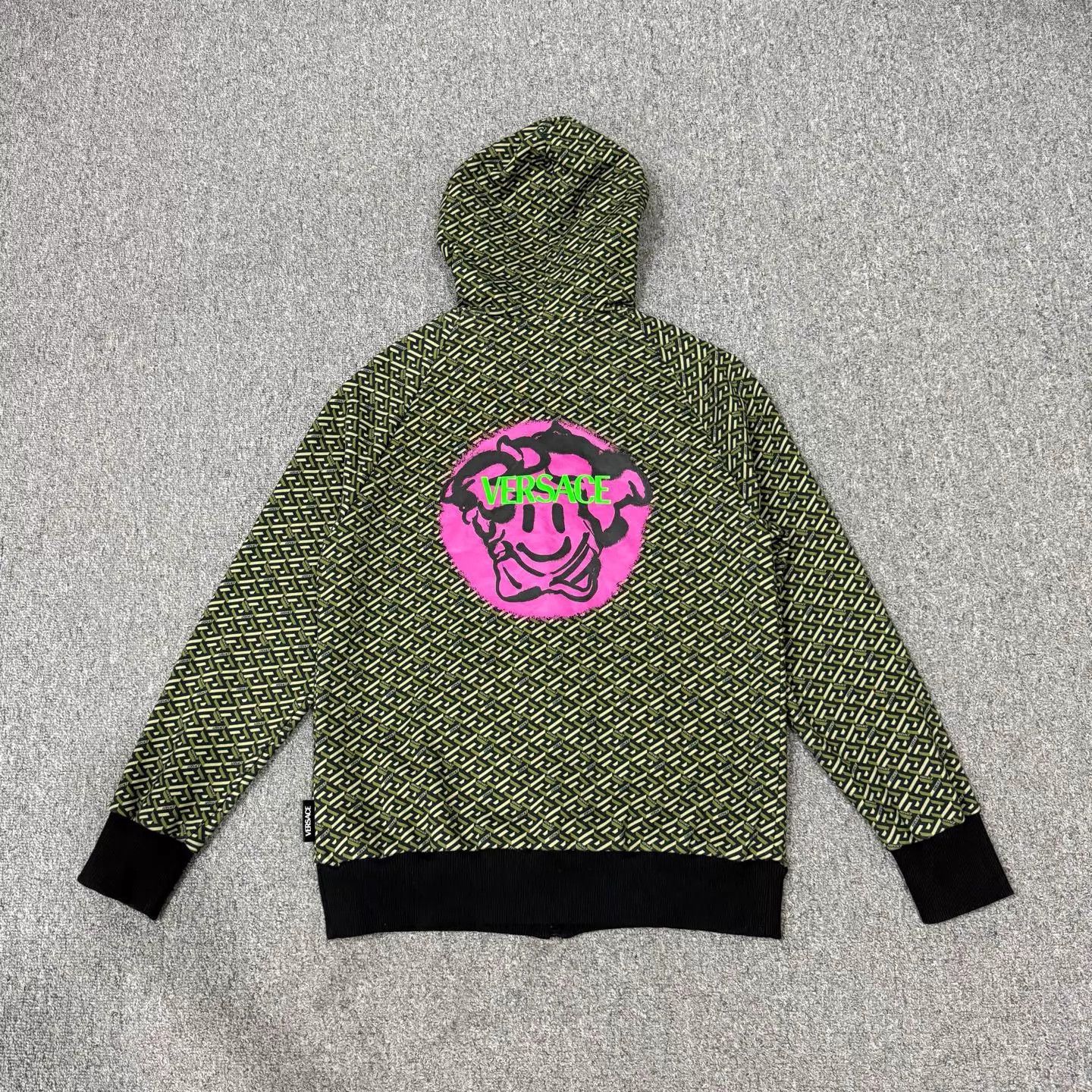 Versace Women's Versace Medusa Smiley Print Jacket 36 99N Size XS / US 0-2 / IT 36-38 - 2 Thumbnail