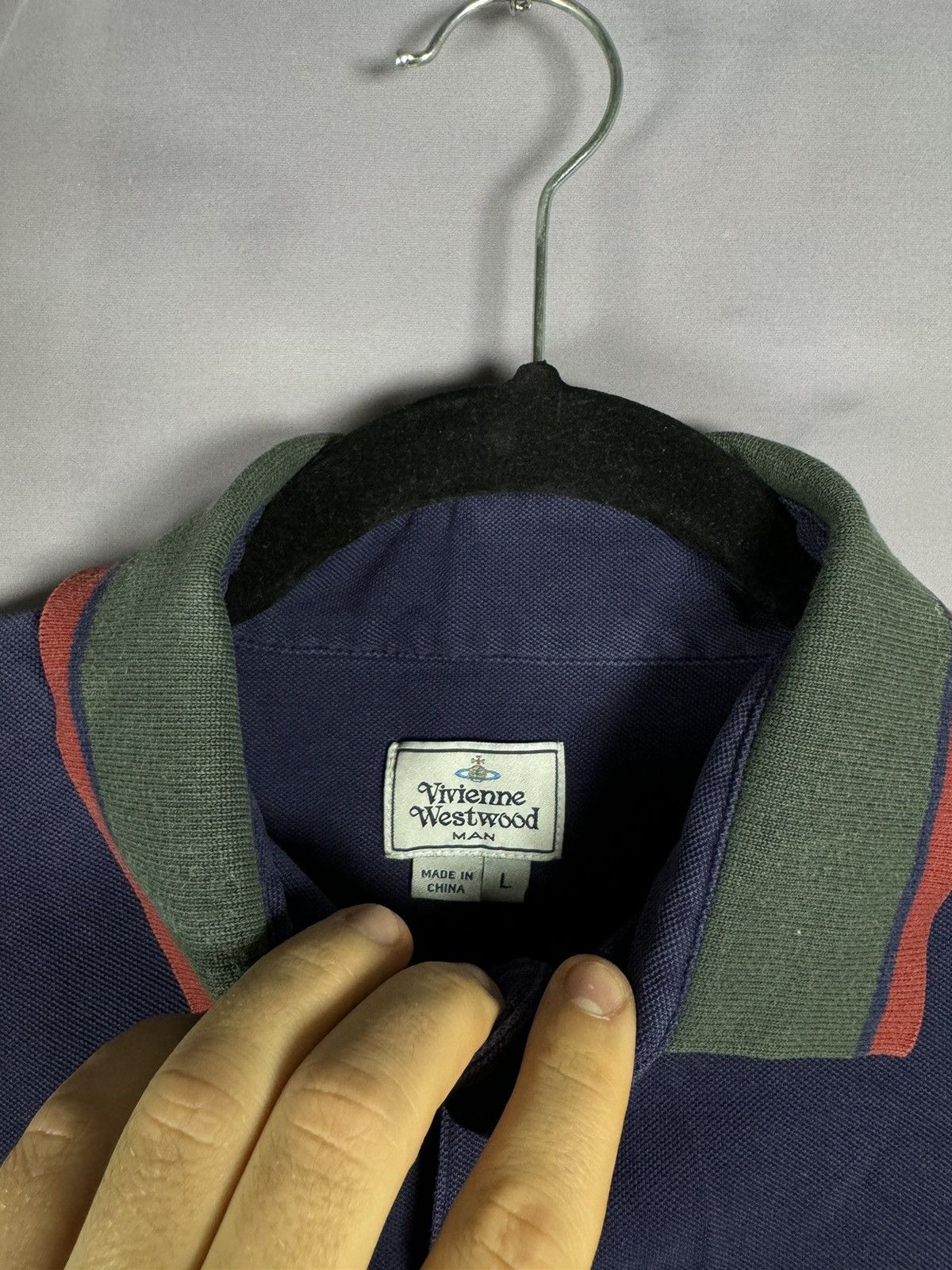Designer × Vintage × Vivienne Westwood Vintage Vivienne Westwood 2 Krall Blue Polo Shirt Oldmoney Size US L / EU 52-54 / 3 - 6 Thumbnail