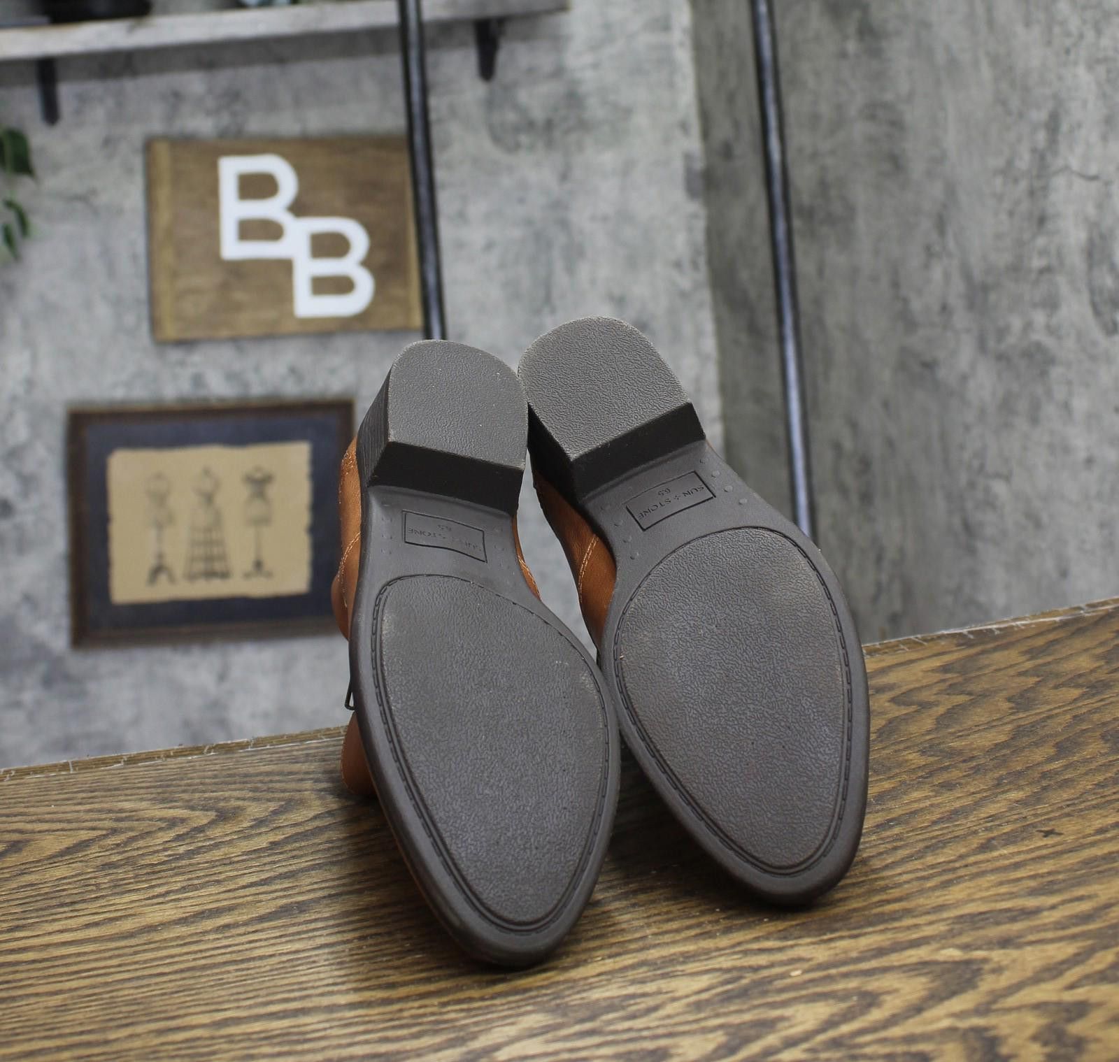 Other Sun + Stone Double Zip Ankle Booties Brandy Brown 6.5m Size US 6.5 / IT 36.5 - 5 Thumbnail