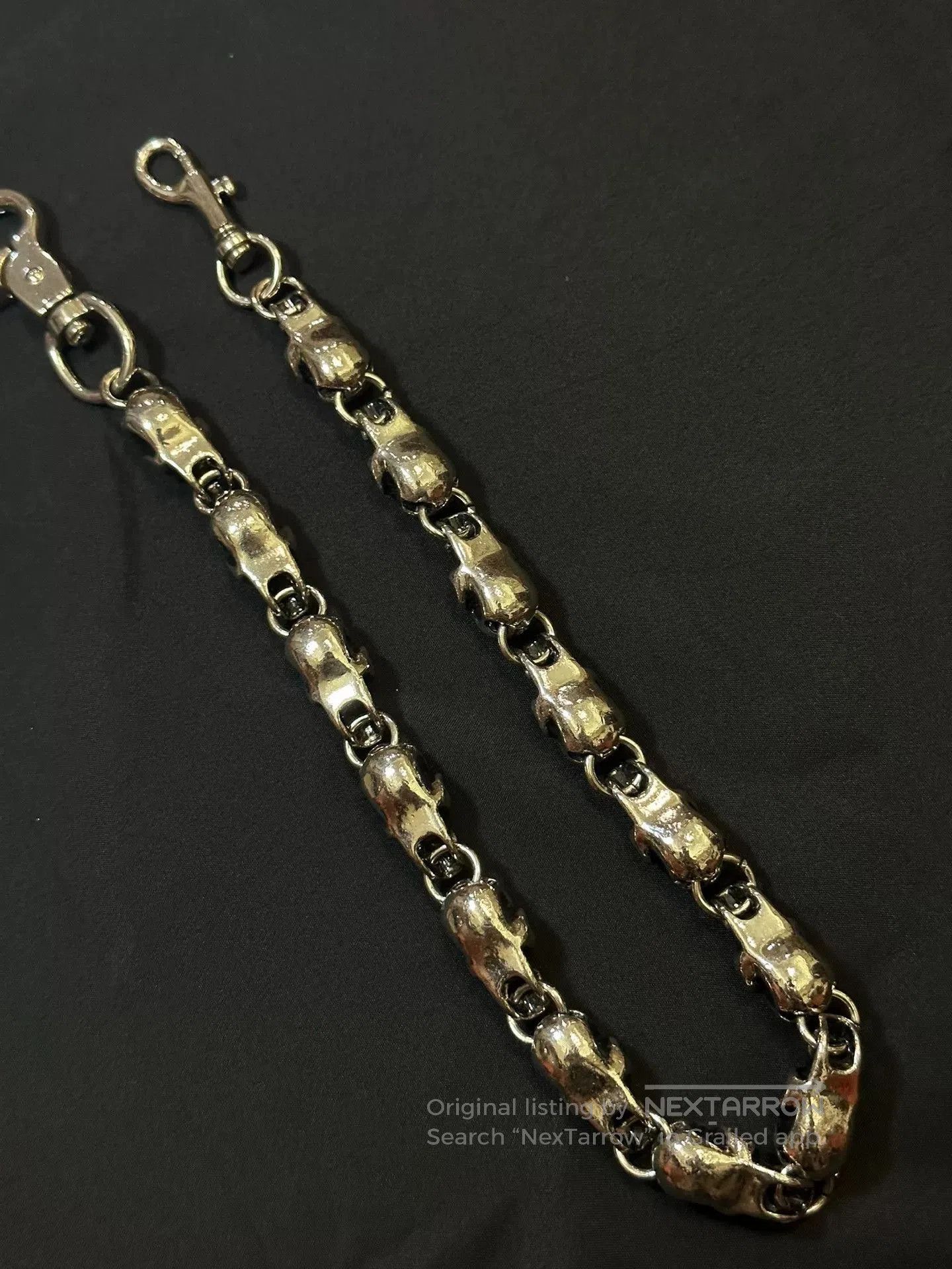 Vintage vintage 90s skull wallet chain. Size ONE SIZE - 6 Thumbnail