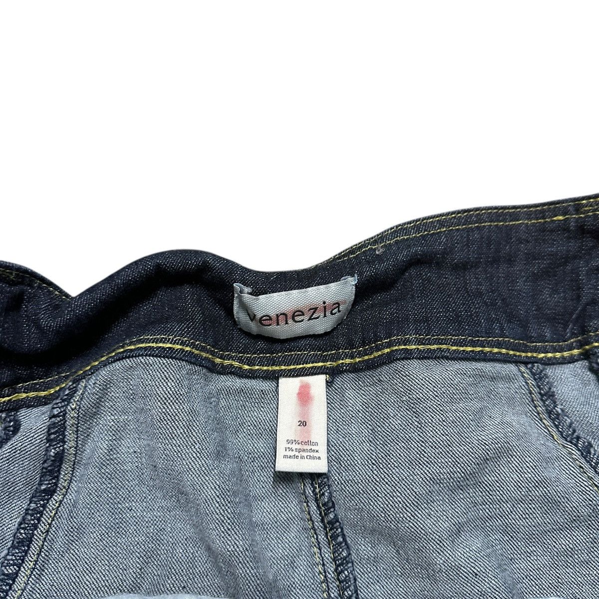 Barena Venezia Women’s Y2K Venezia Blue Denim Trendy Skirt Size 42" / US 20 - 8 Thumbnail