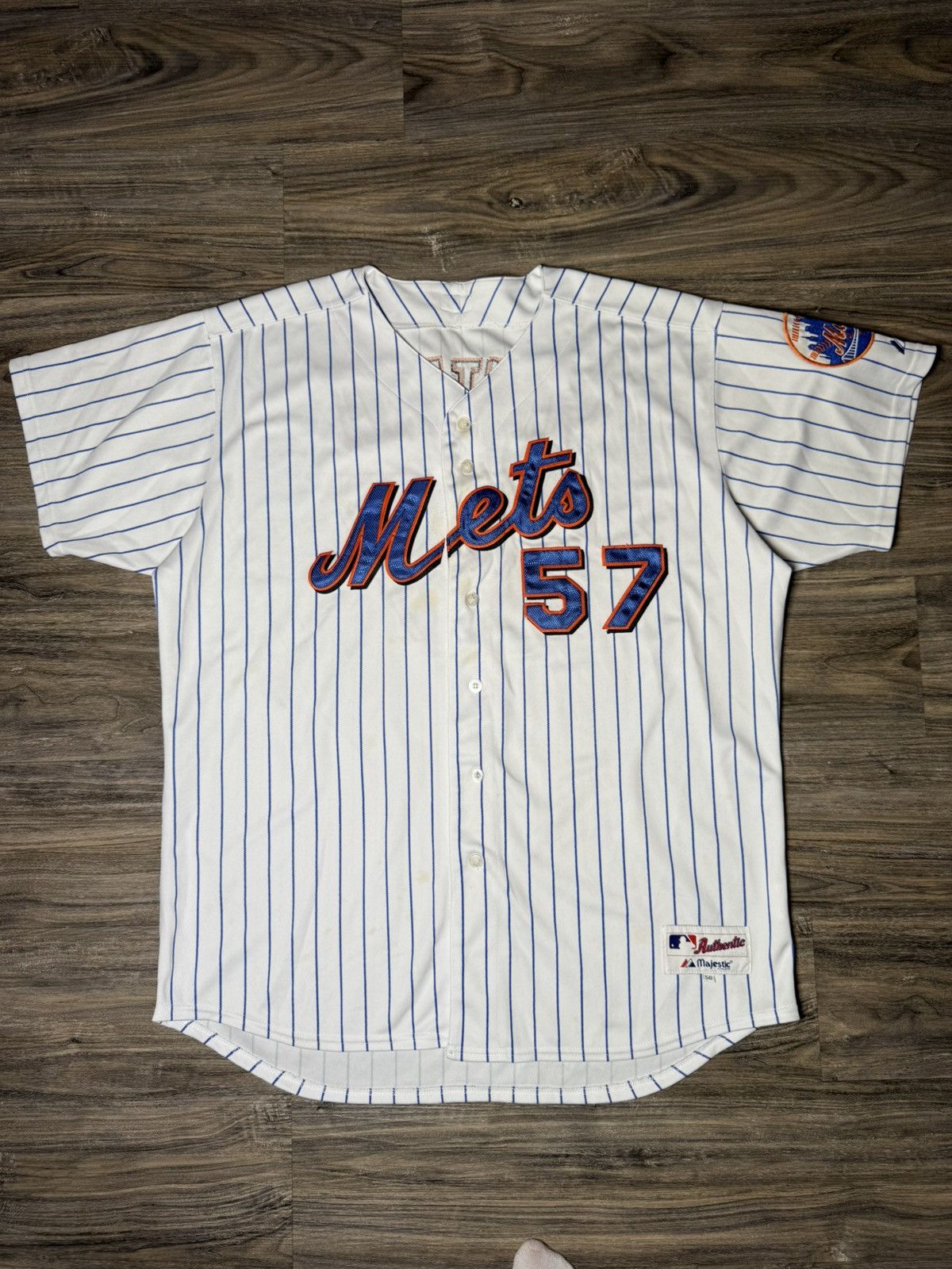 NBA × Vintage STITCHED/SEWN New York NY Mets JOHAN SANTANA mlb Jersey Size US XXL / EU 58 / 5 - 2 Thumbnail