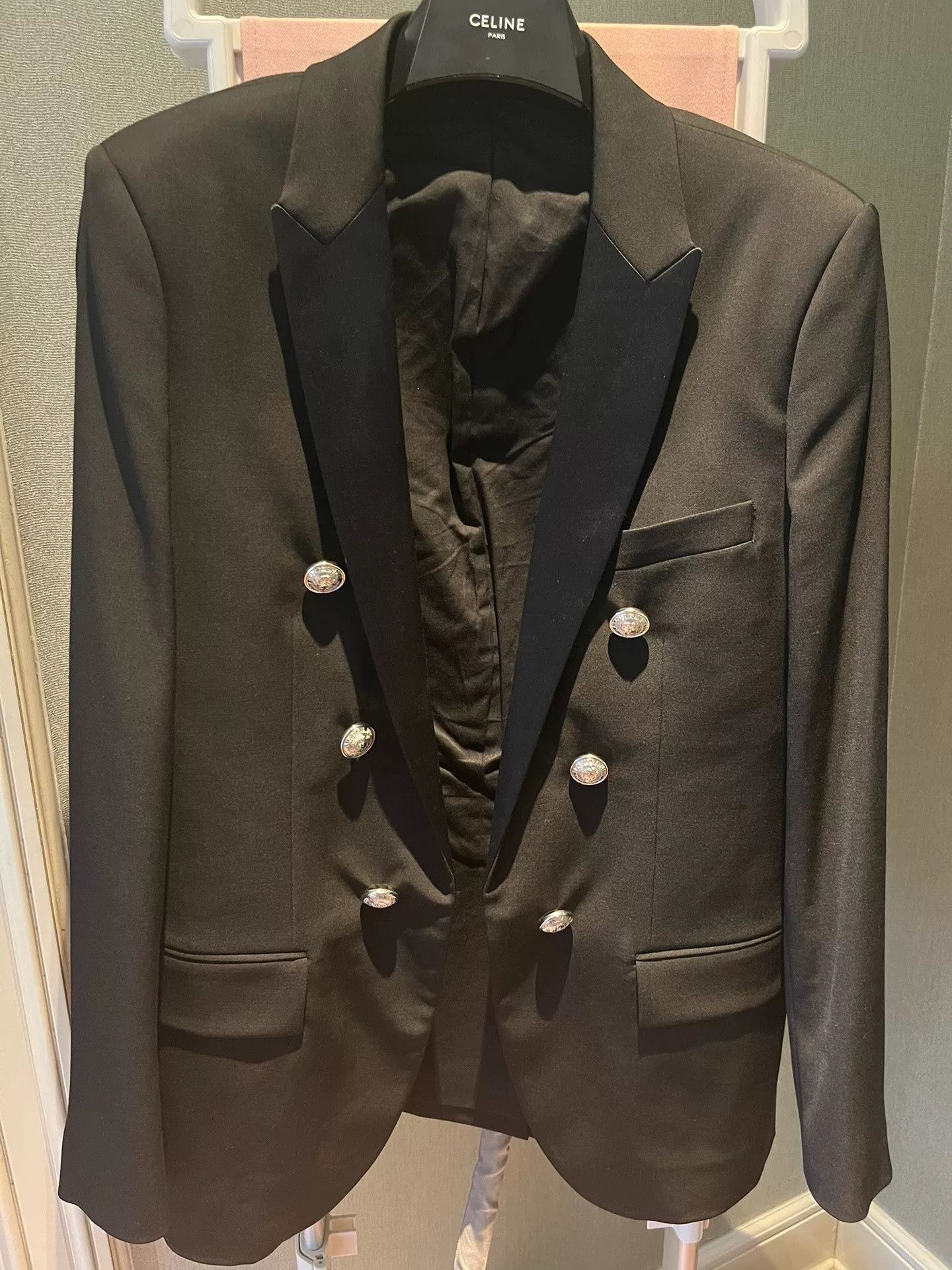 Balmain Balmain 6 Silver Button Classic Suit Size US M / EU 48-50 / 2 - 2 Thumbnail