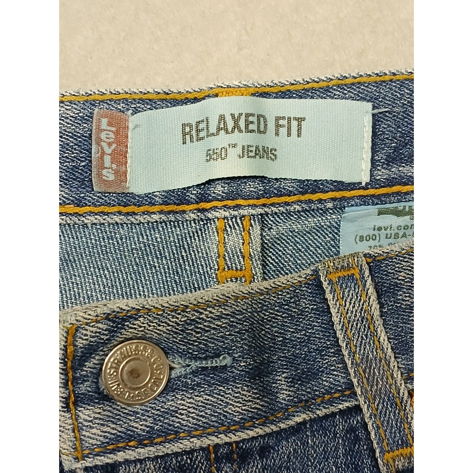 Levi's Levis (30x32) 550 Relaxed Fit Denim Jeans Size US 30 / EU 46 - 6 Thumbnail