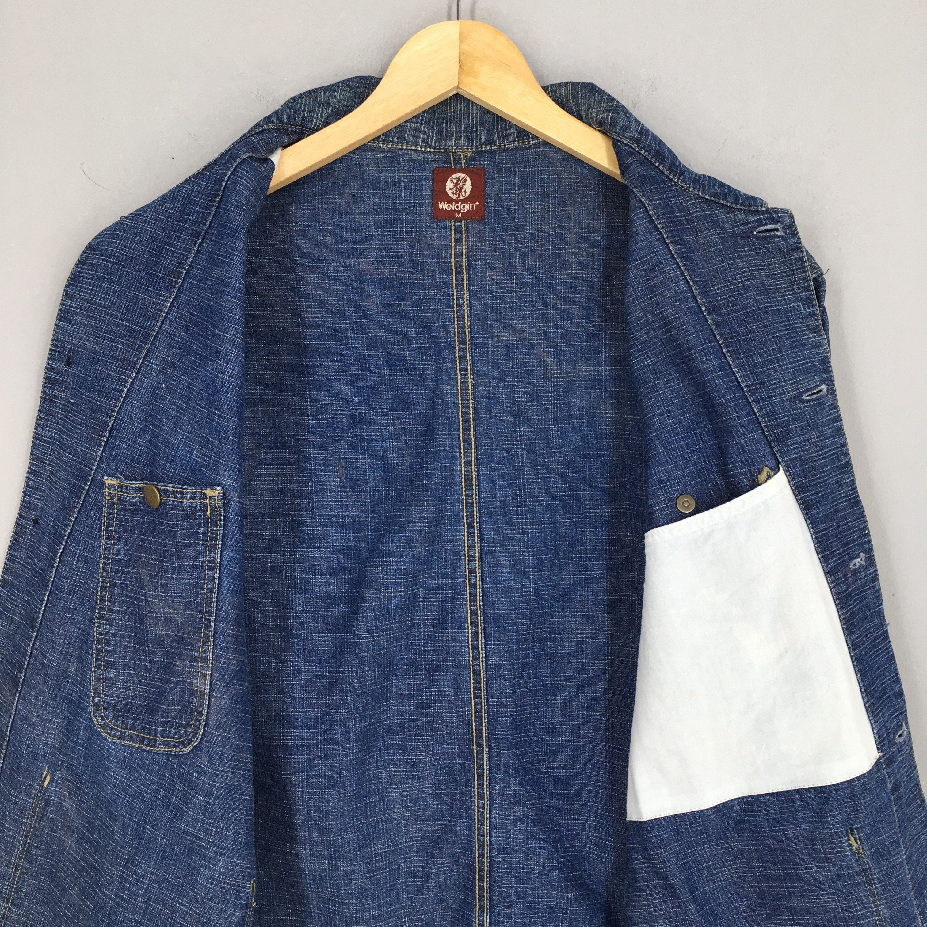 Vetra Vintage 1980s Work Jeans Jacket Labour Workers Medium Size US M / EU 48-50 / 2 - 7 Thumbnail