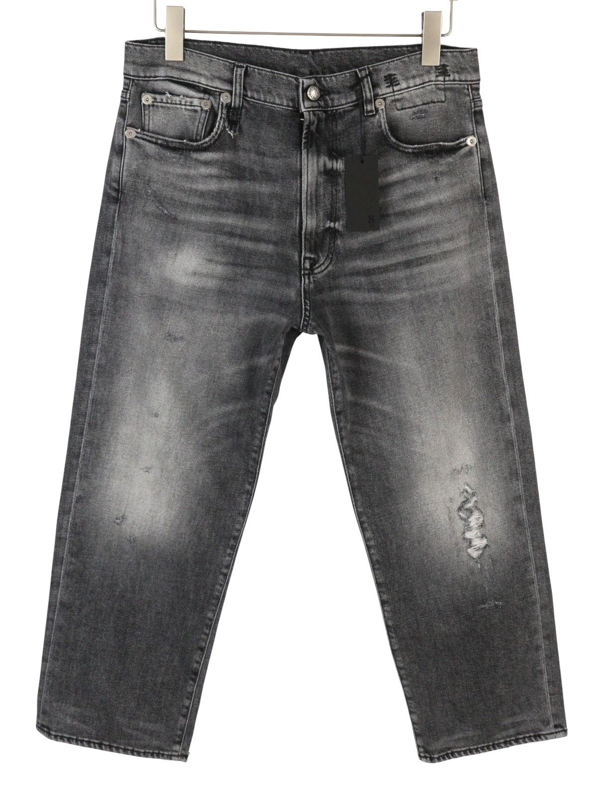 R13 BOYFRIEND 30 Vintage Grey Distress 88268 Size 30" / US 8 / IT 44 - 3 Thumbnail