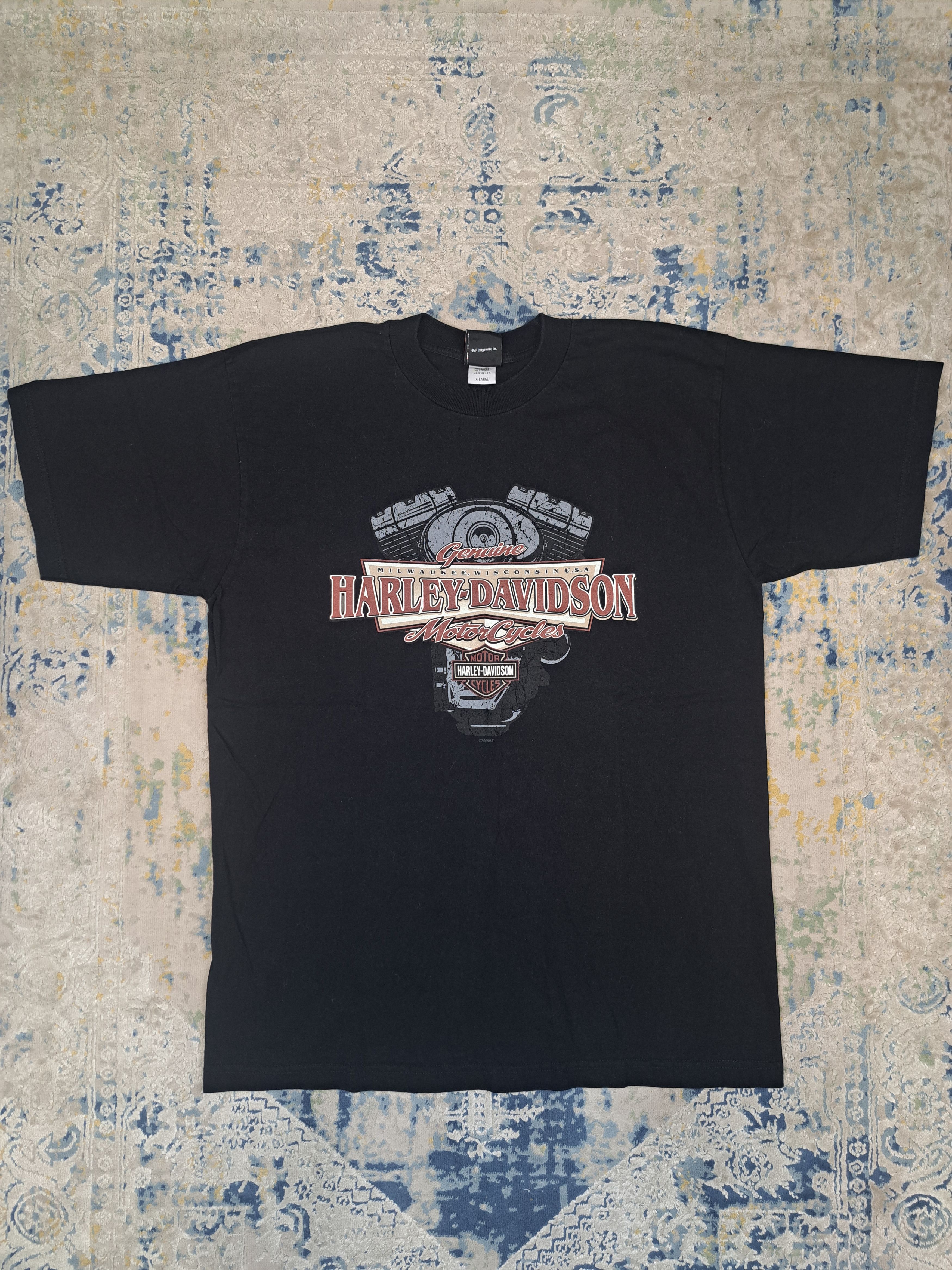 Harley Davidson Vintage 2006 Harley Davidson Big Eagle Tee Motorcycle Size US XL / EU 56 / 4 - 2 Thumbnail