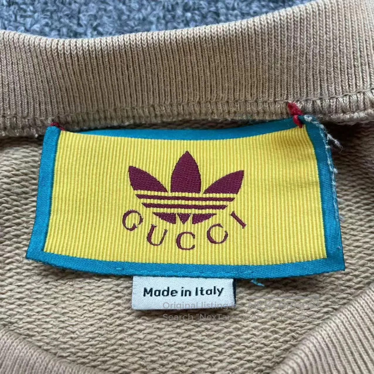 Gucci Gucci x adidas SS22 Logo Crewneck Sweatshirt. Size US M / EU 48-50 / 2 - 4 Thumbnail