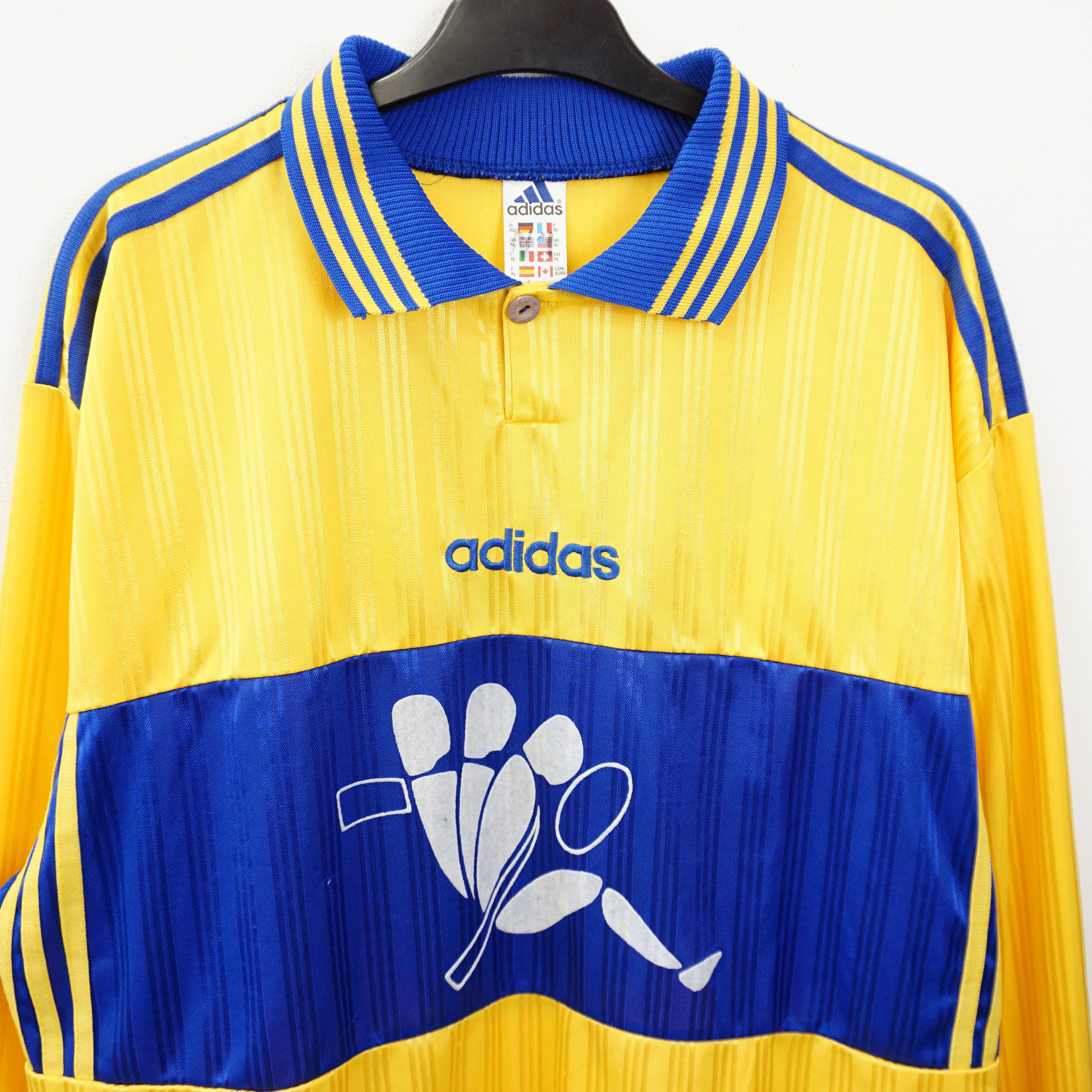 Adidas Archive 1990's Soccer/Football L/S Jersey Size US XL / EU 56 / 4 - 2 Thumbnail