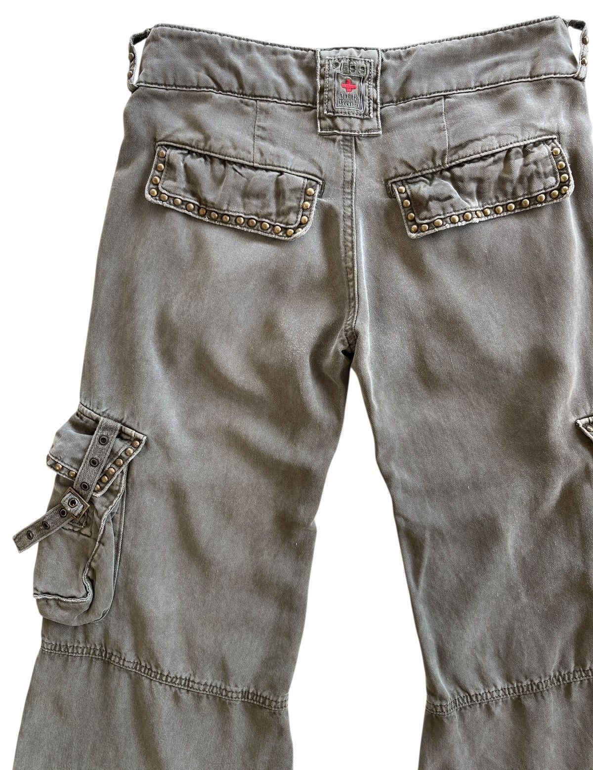 Cook Jeans Y2K Studded Bondage Flare Cargo If Six Was Nine Pants Size 28" / US 6 / IT 42 - 11 Thumbnail
