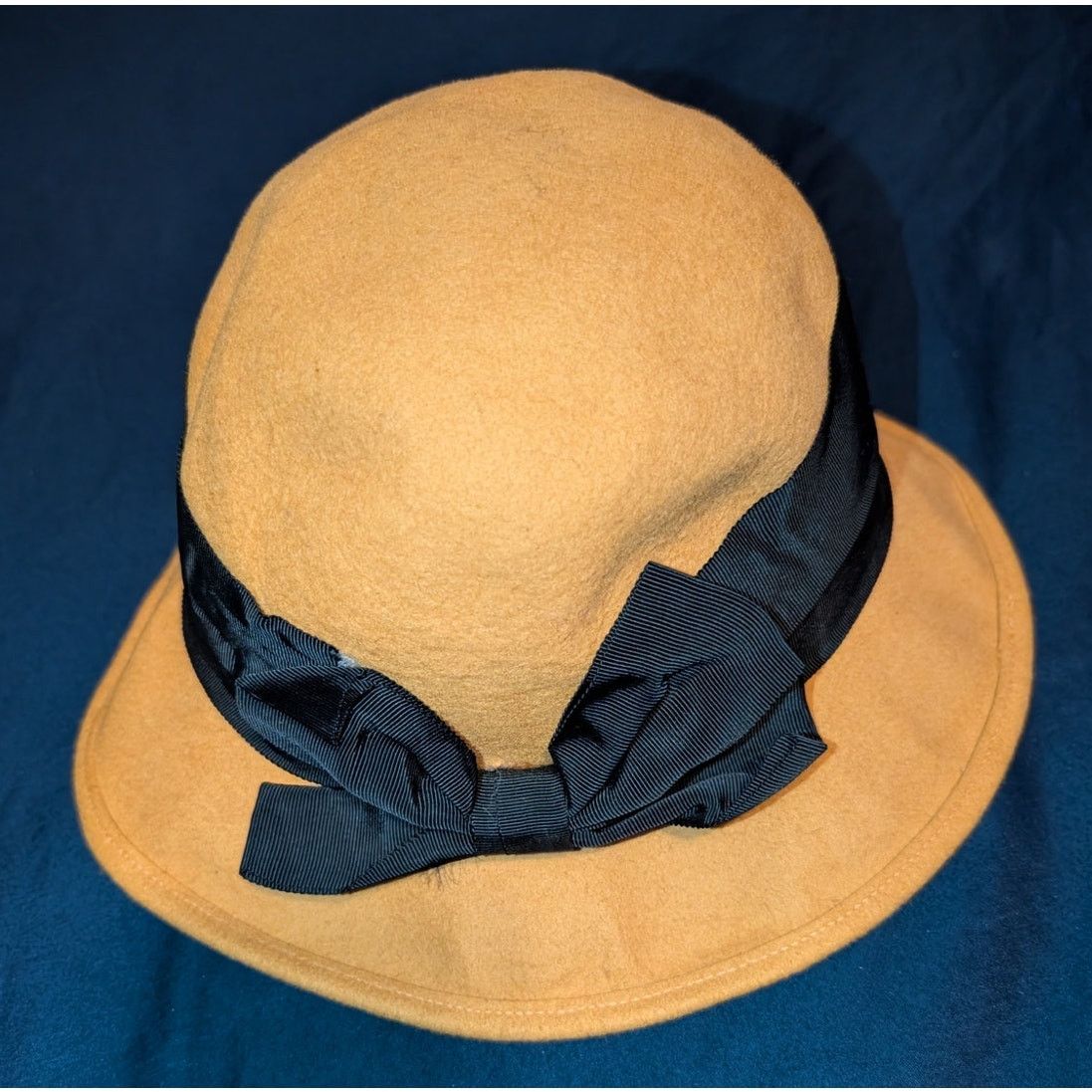 Other Vintage Wool Felt Bucket Church Lady Hat Med Womens USA made Size ONE SIZE - 1 Thumbnail