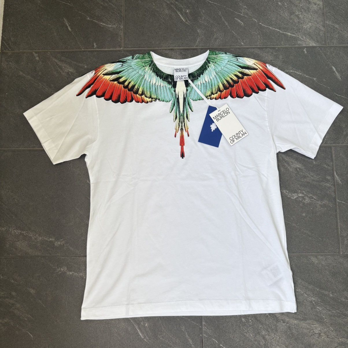 Marcelo Burlon Marcelo Burlon County of Milan Icon Wings basic t-shirt Size US L / EU 52-54 / 3 - 2 Thumbnail