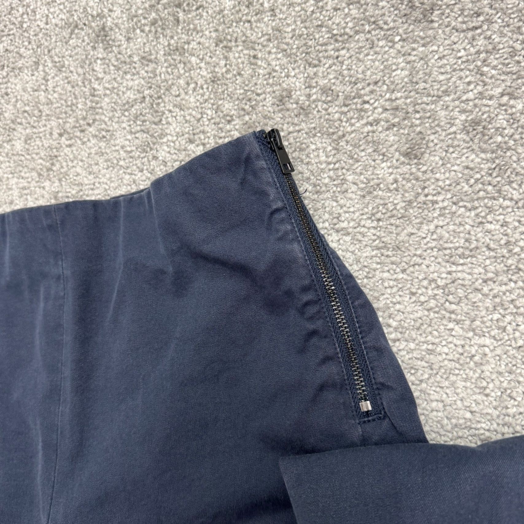 Everlane VINTAGE Everlane Blue Cotton Blend Straight Leg Pants Women’s Size 00 High Rise Casual Workwear Size 24" / US 00 / IT 34 - 4 Thumbnail